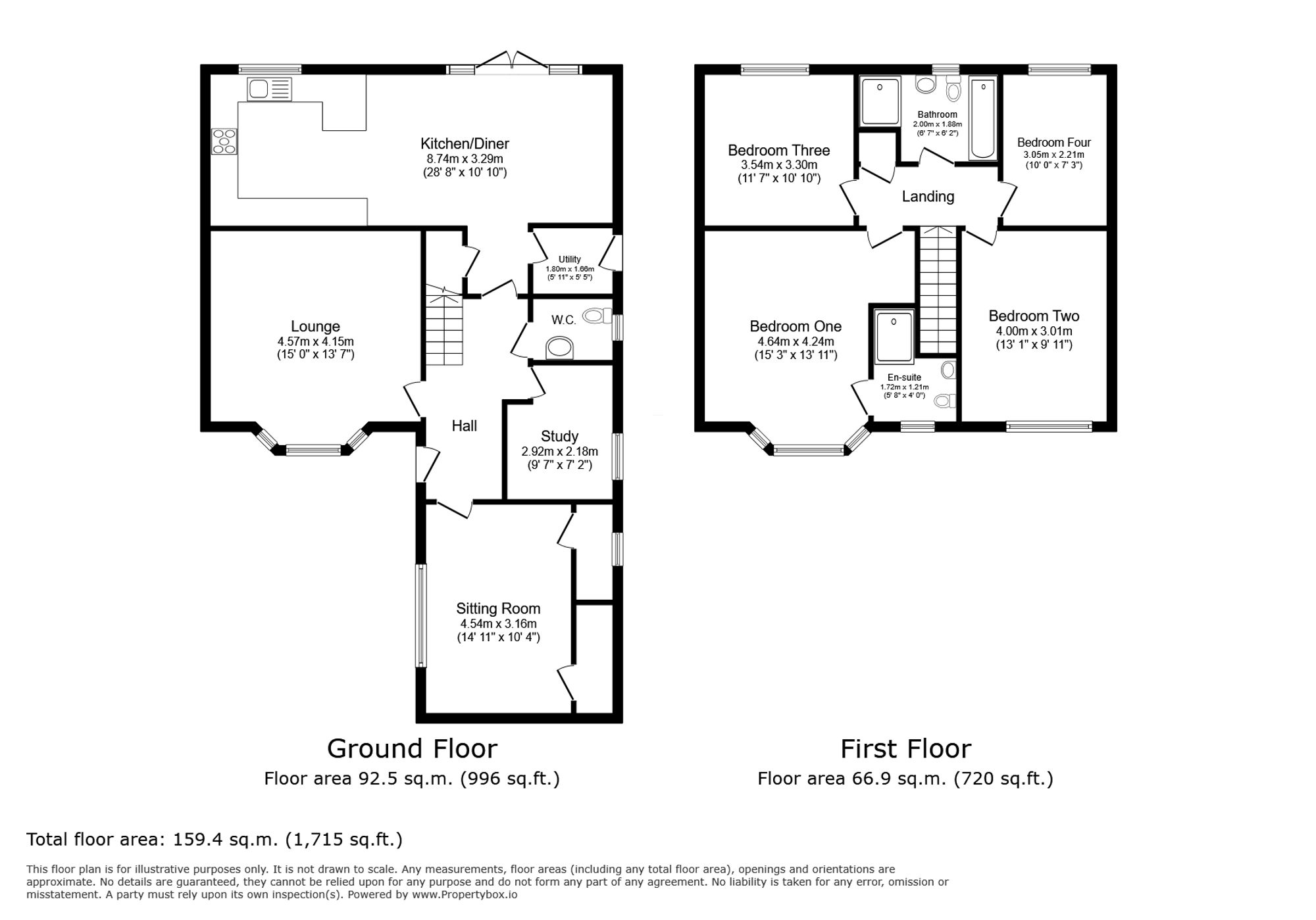 55 Cae Ddol, Abergele floorplan