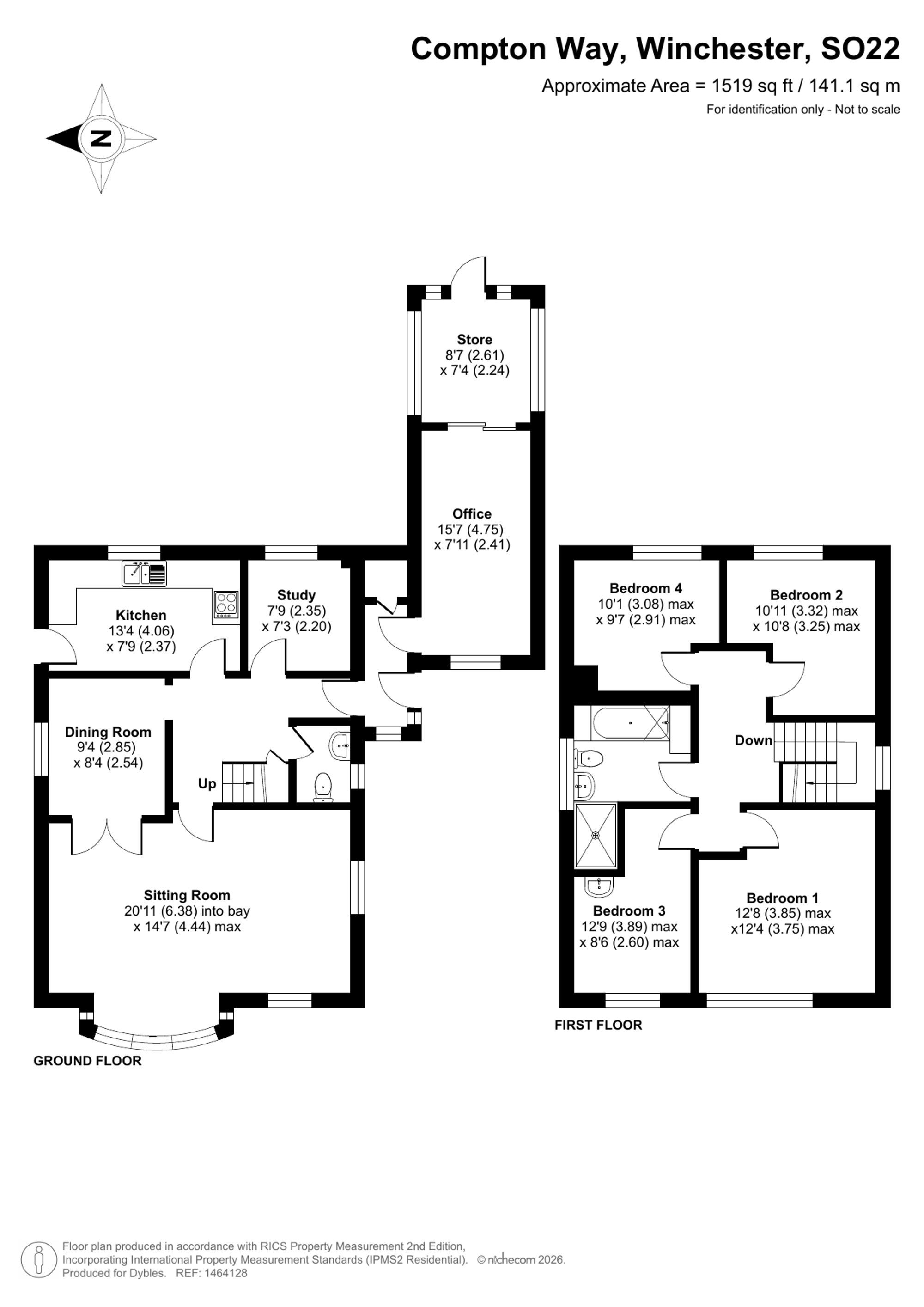 3a Compton Way, Winchester floorplan