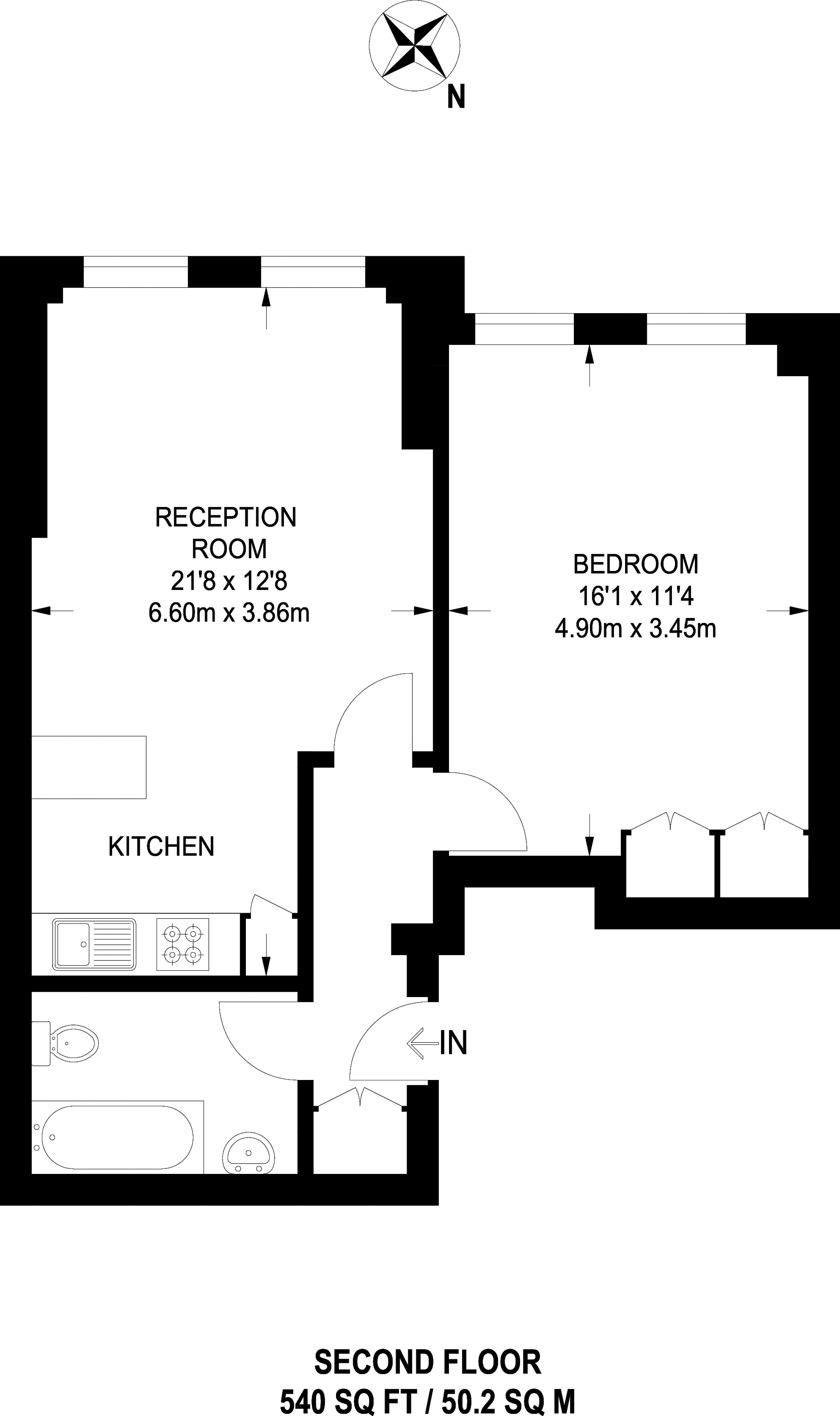 1 Bedrooms Flat to rent in London Road, Twickenham TW1