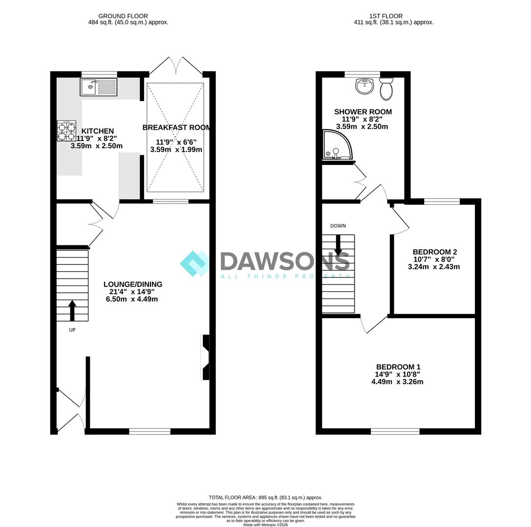 16, Vivian Road, Swansea floorplan