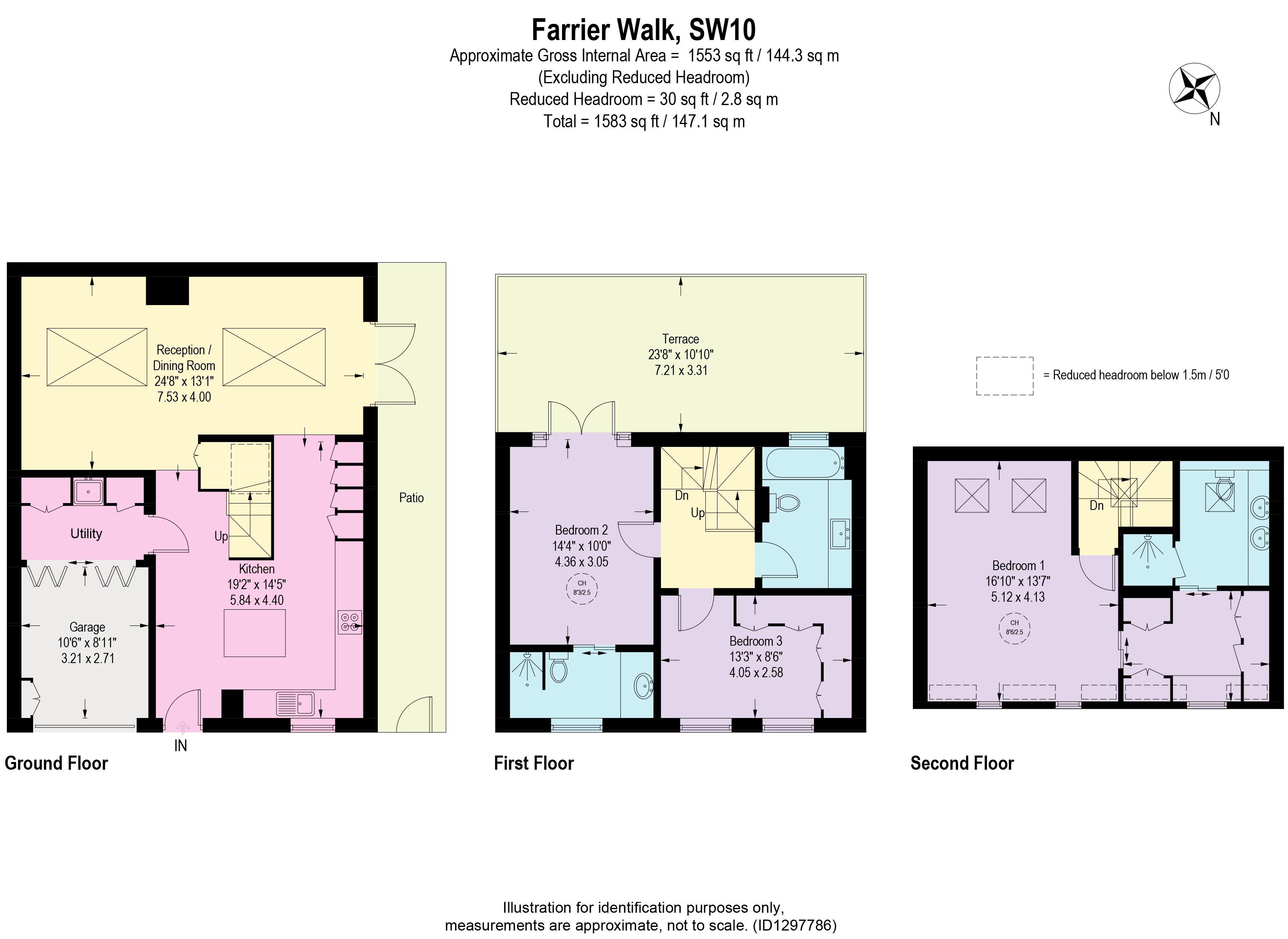10, Farrier Walk, London floorplan