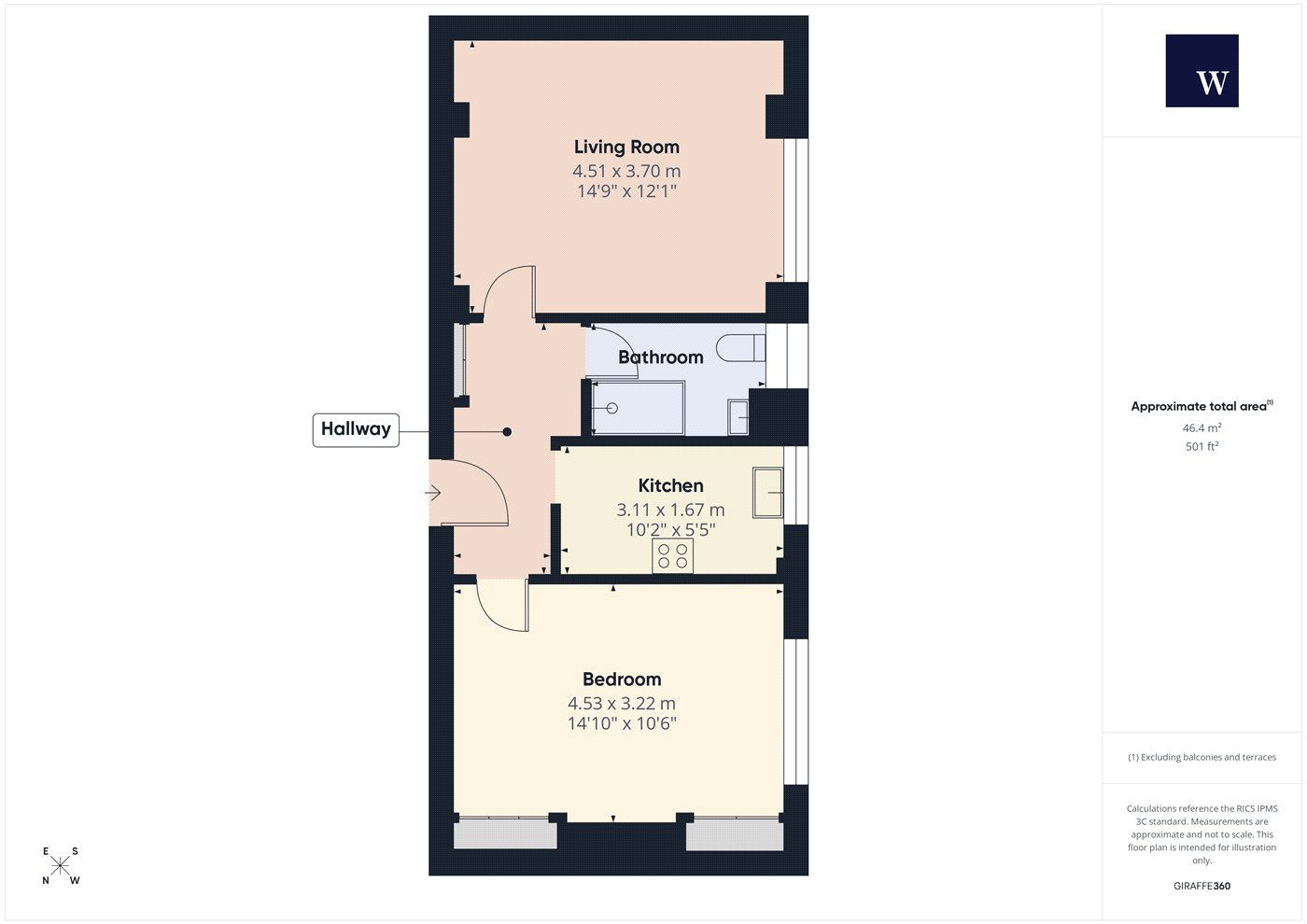 52, Corner Fielde, London floorplan
