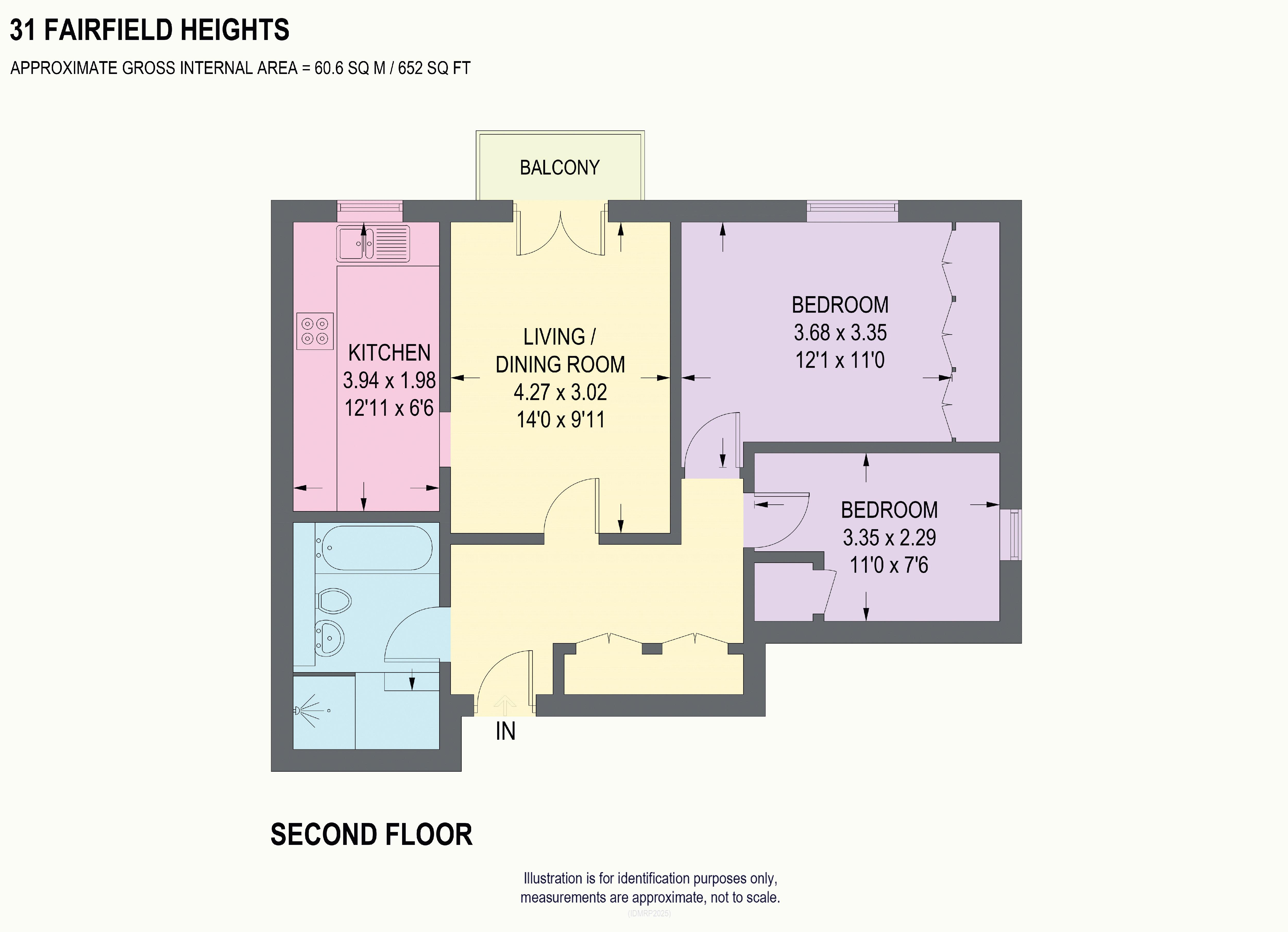 31 Fairfield Heights, 274 Fulwood Road, Sheffield floorplan