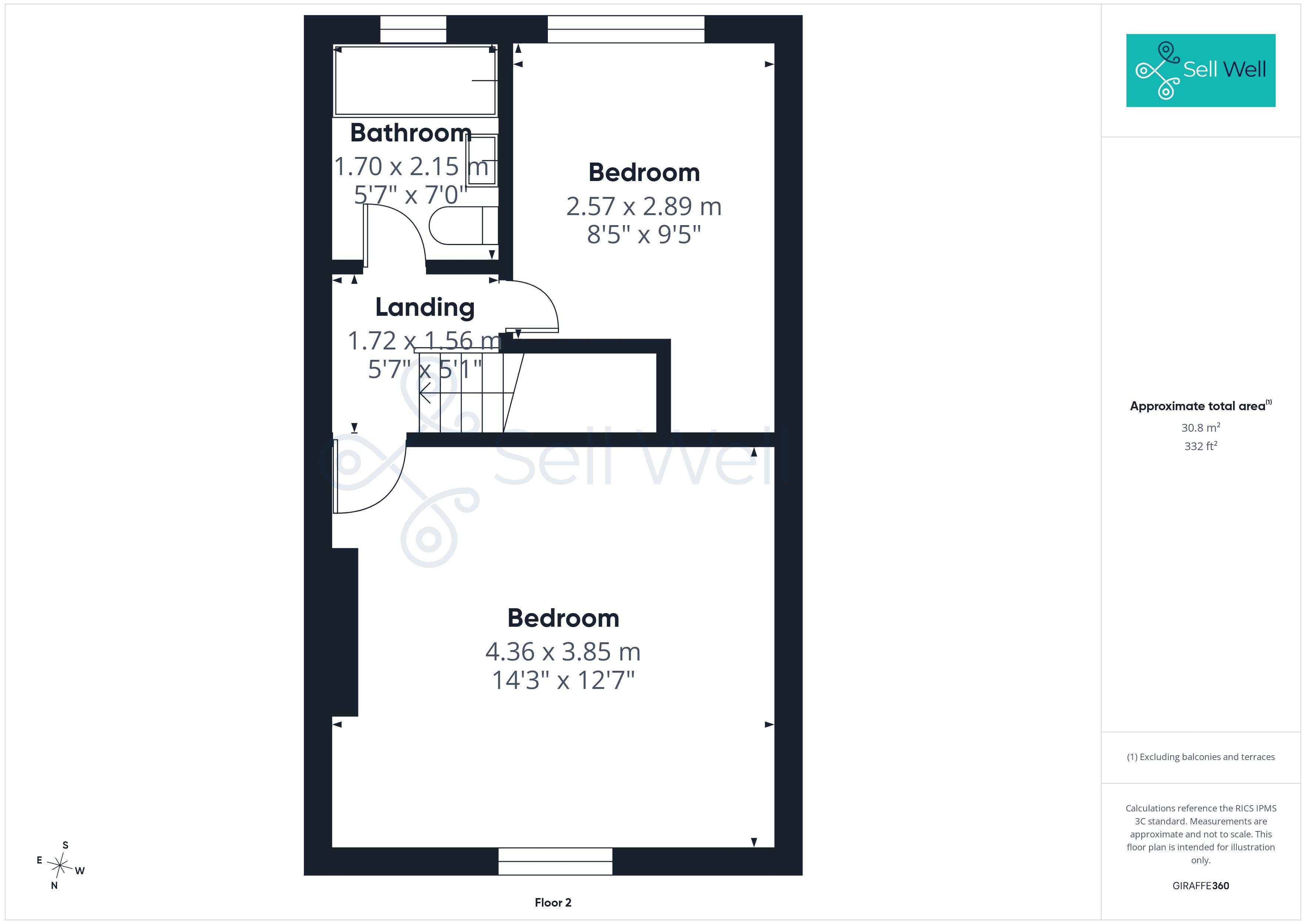 101, Leigh Road, Manchester floorplan