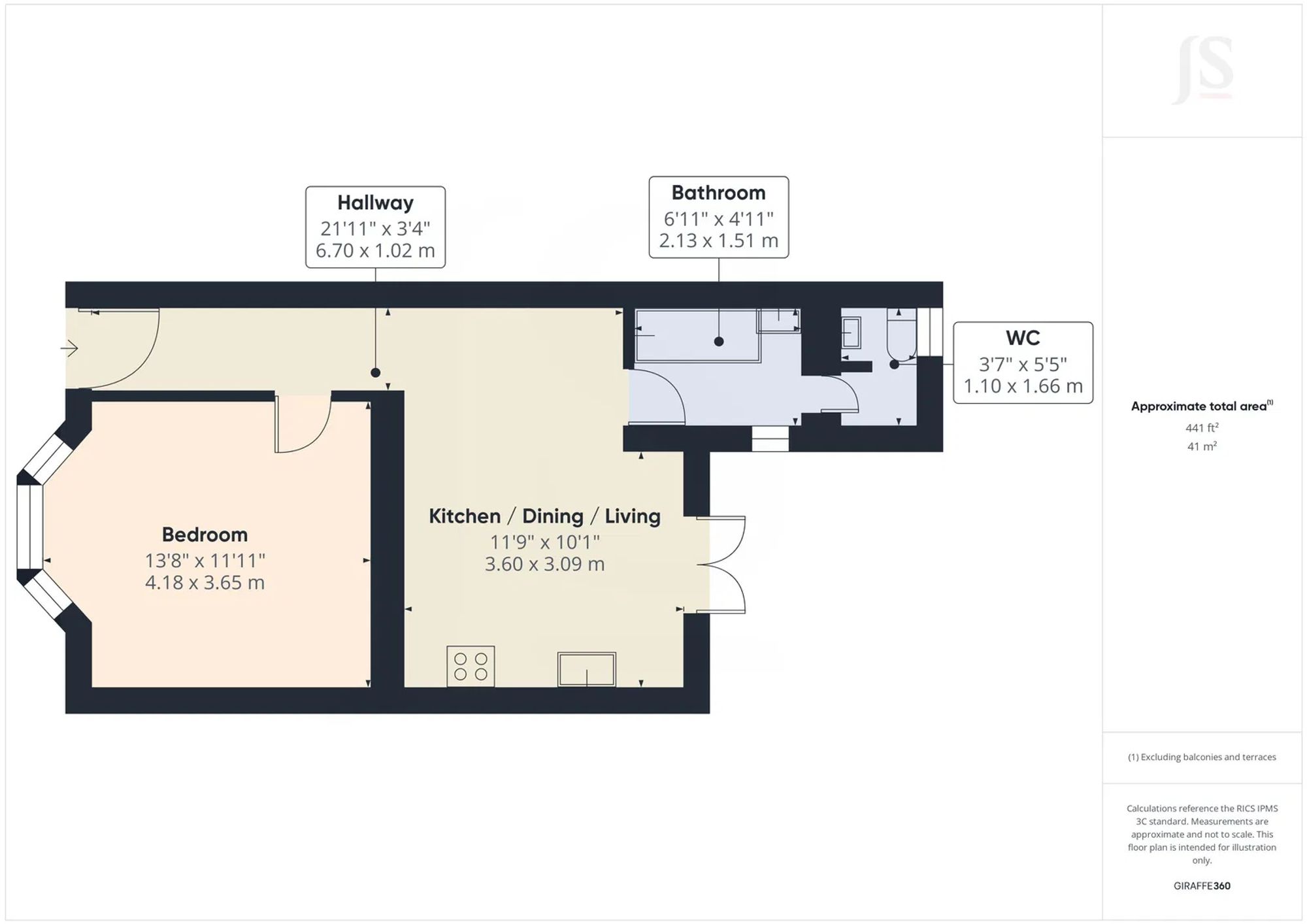 23b Buckingham Street, Brighton floorplan