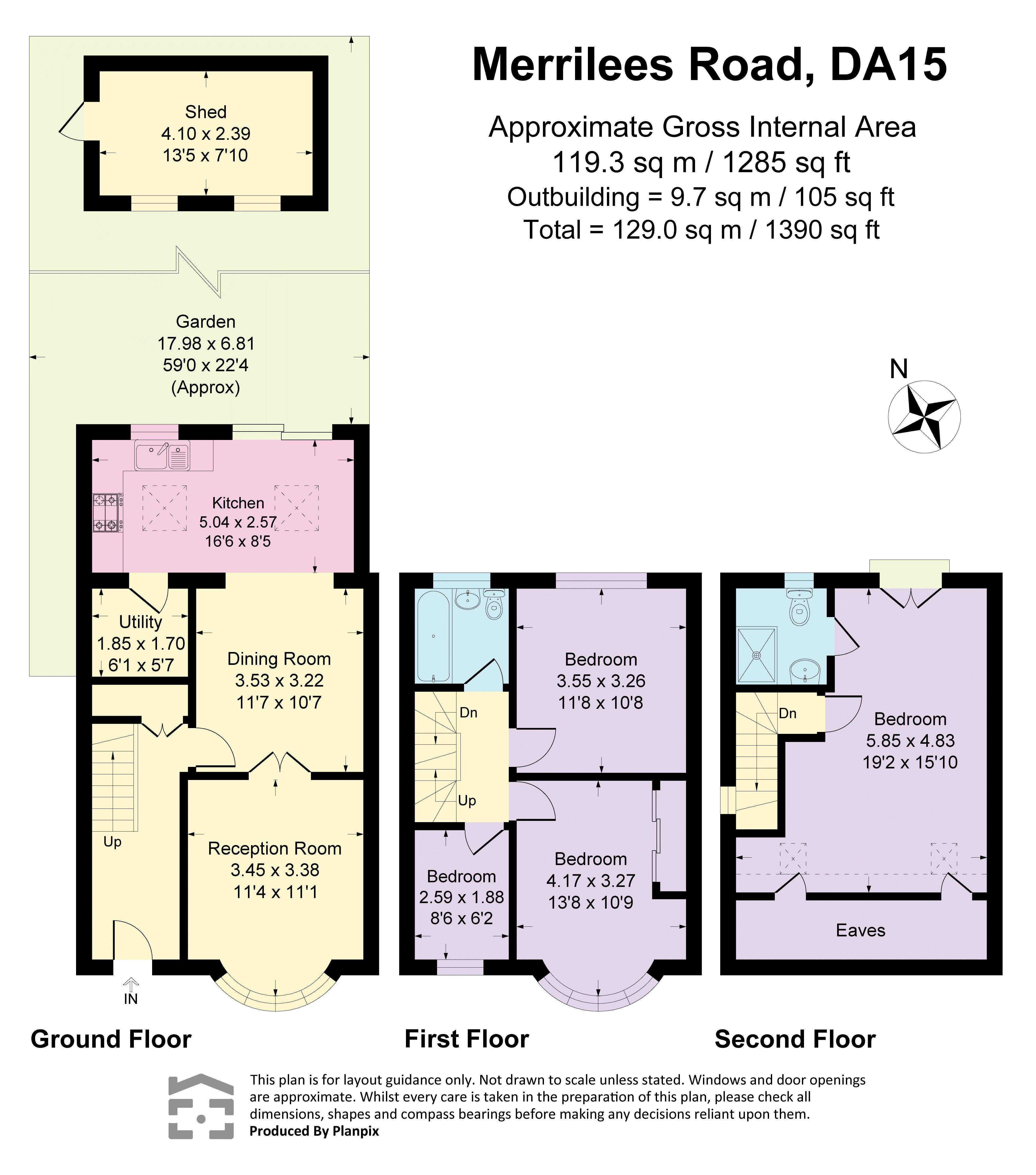 18, Merrilees Road, Sidcup floorplan