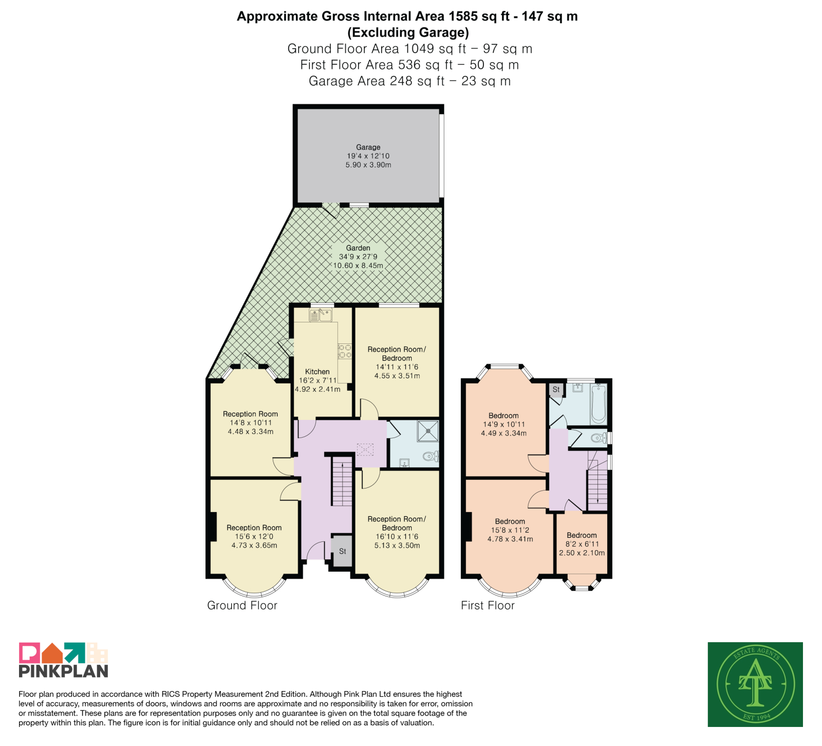 11 Rowantree Road, Winchmore Hill, London floorplan