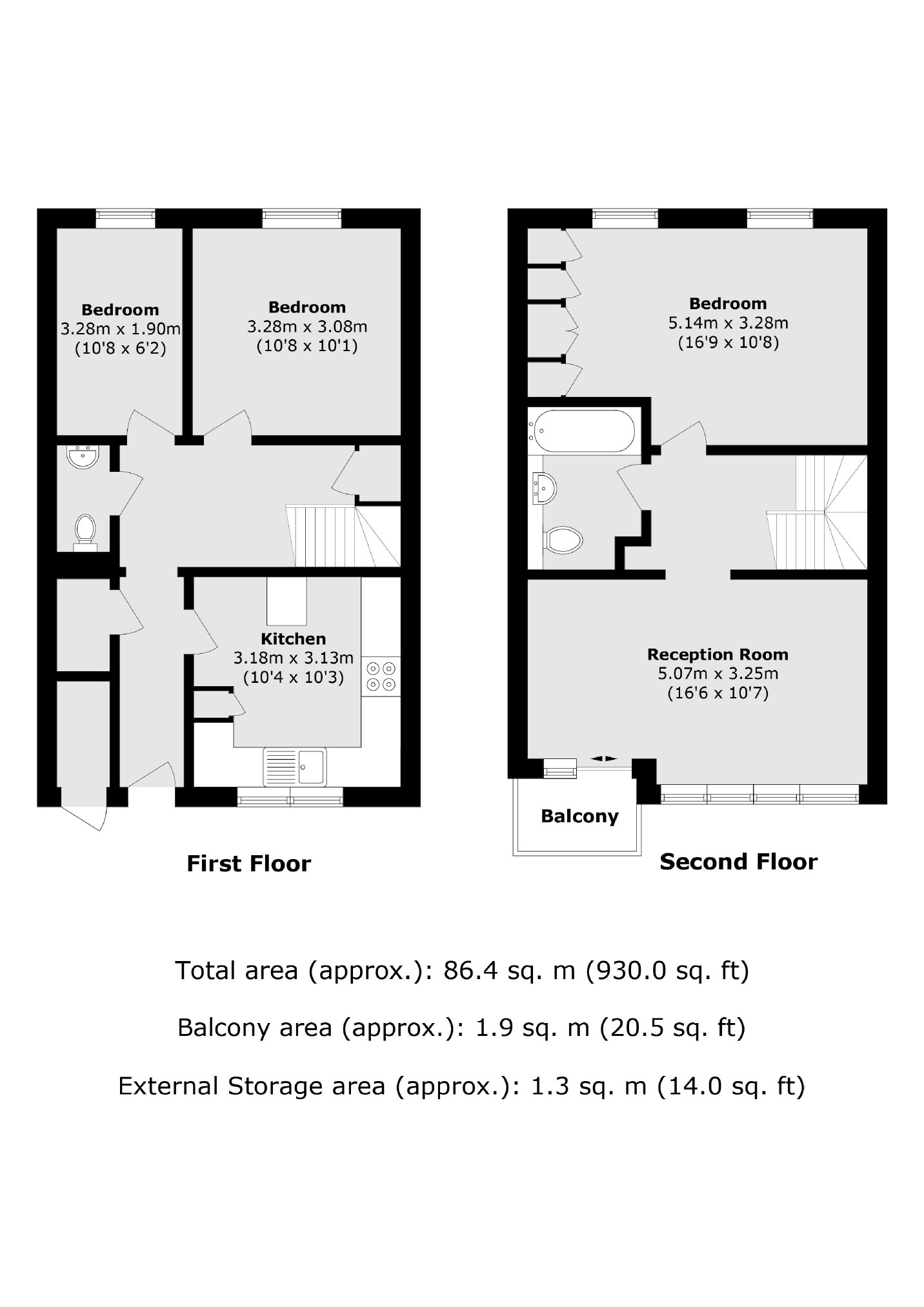 84, Hardel Walk, London floorplan