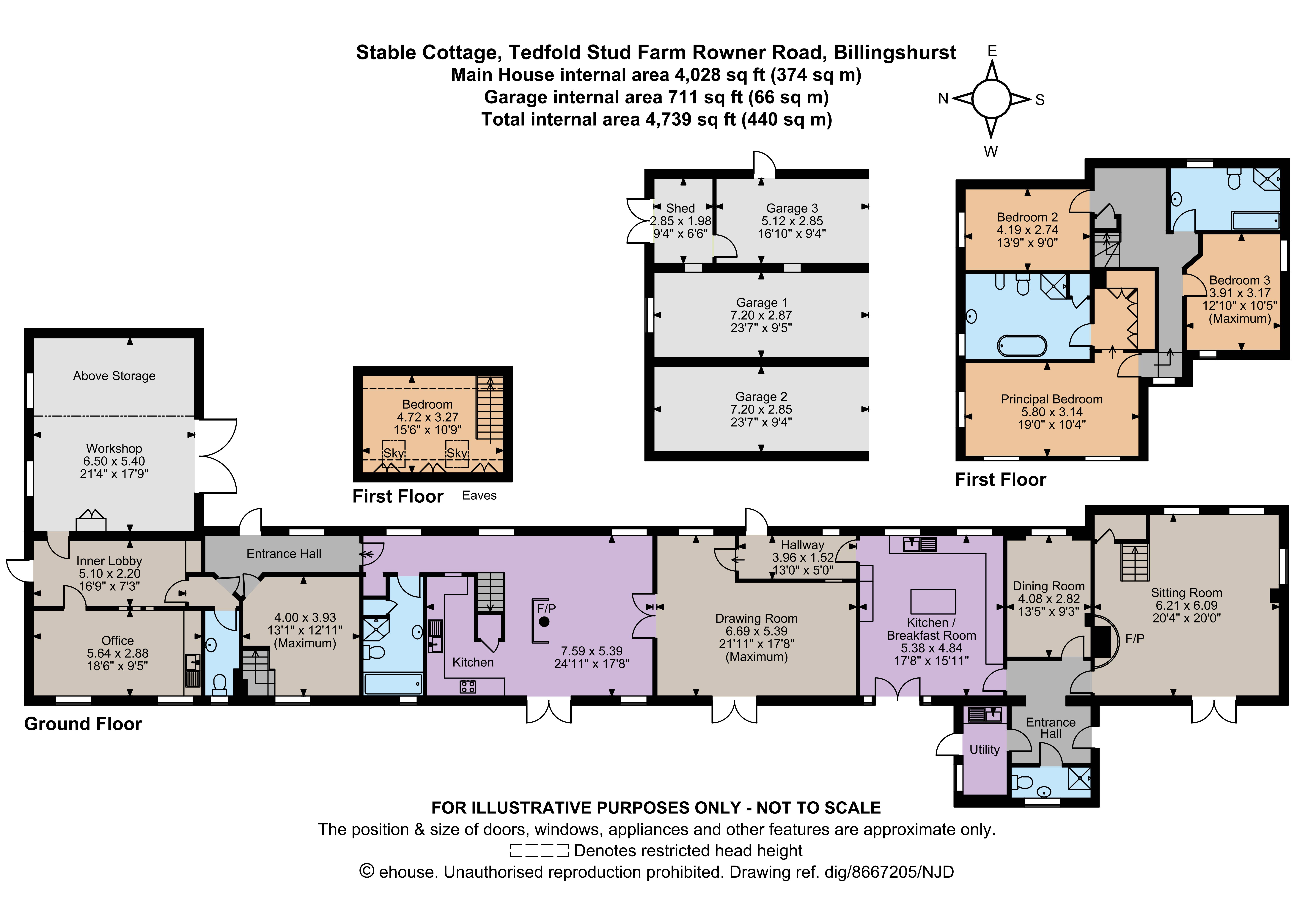 Stable Cottage, Tedfold Stud Farm,, Rowner Road, West Sussex floorplan