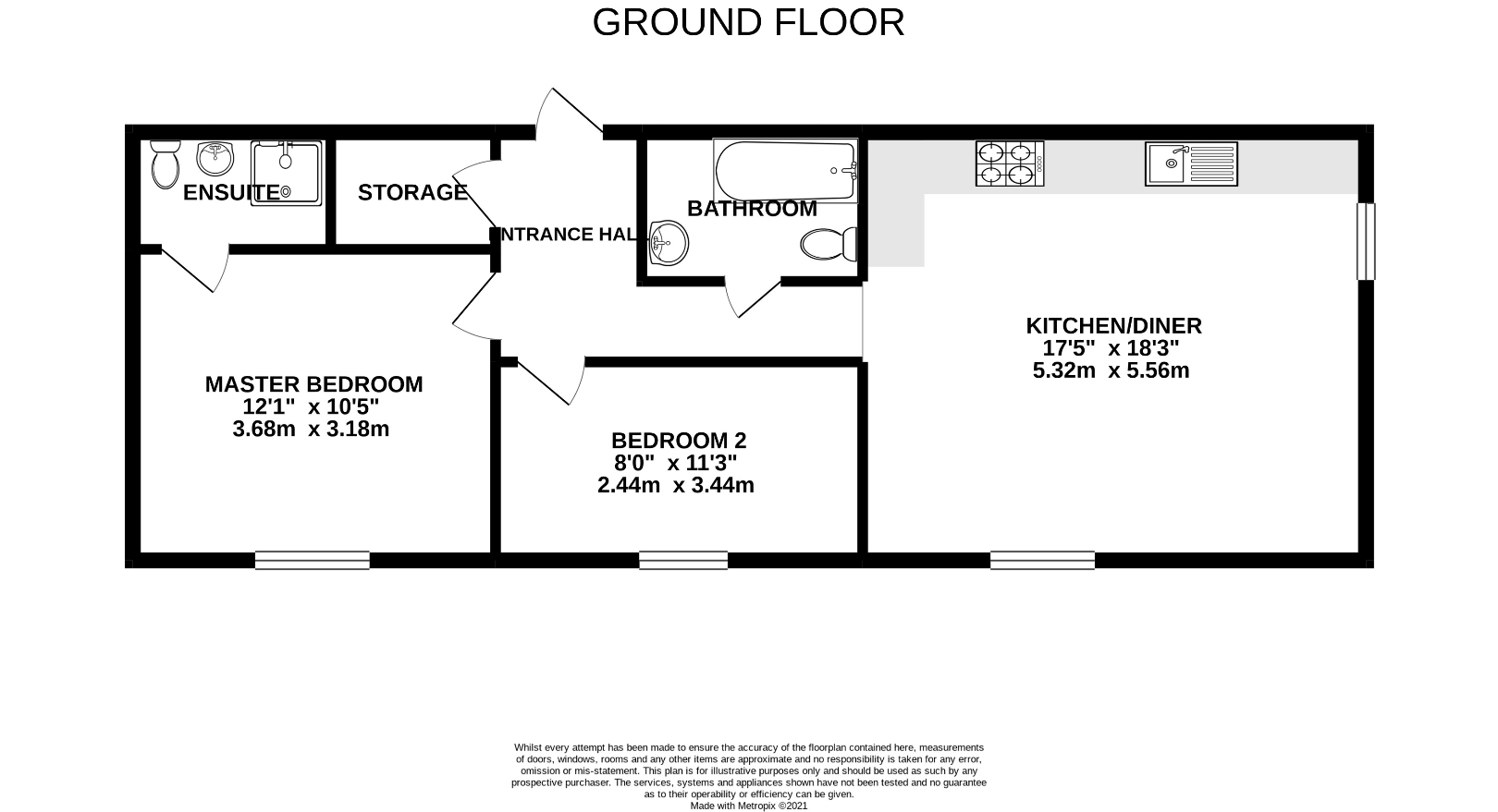 Station Road, Park Gate, Southampton SO31, 2 bedroom flat for sale