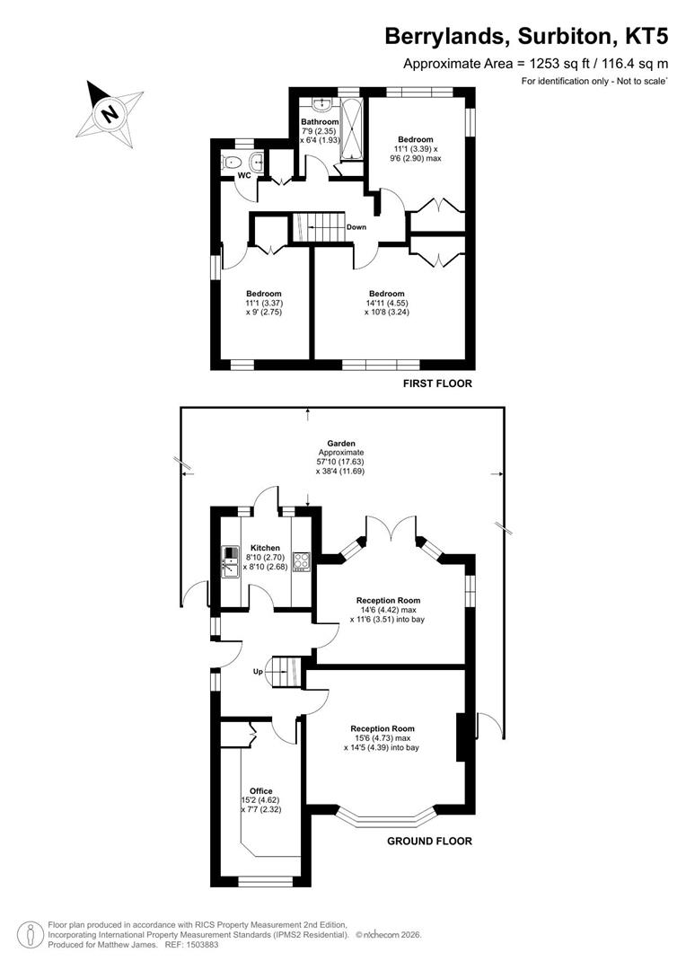 89, Berrylands, Surbiton floorplan