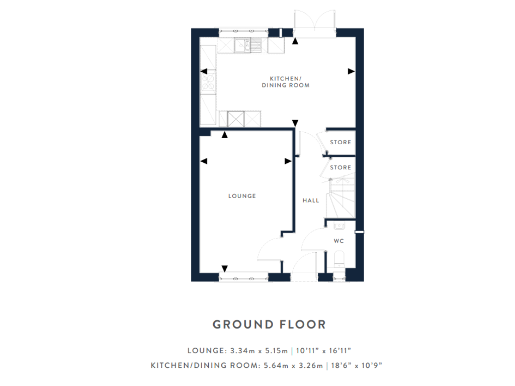 Plot 45, Longaford, Frome Valley Road, Crossways floorplan