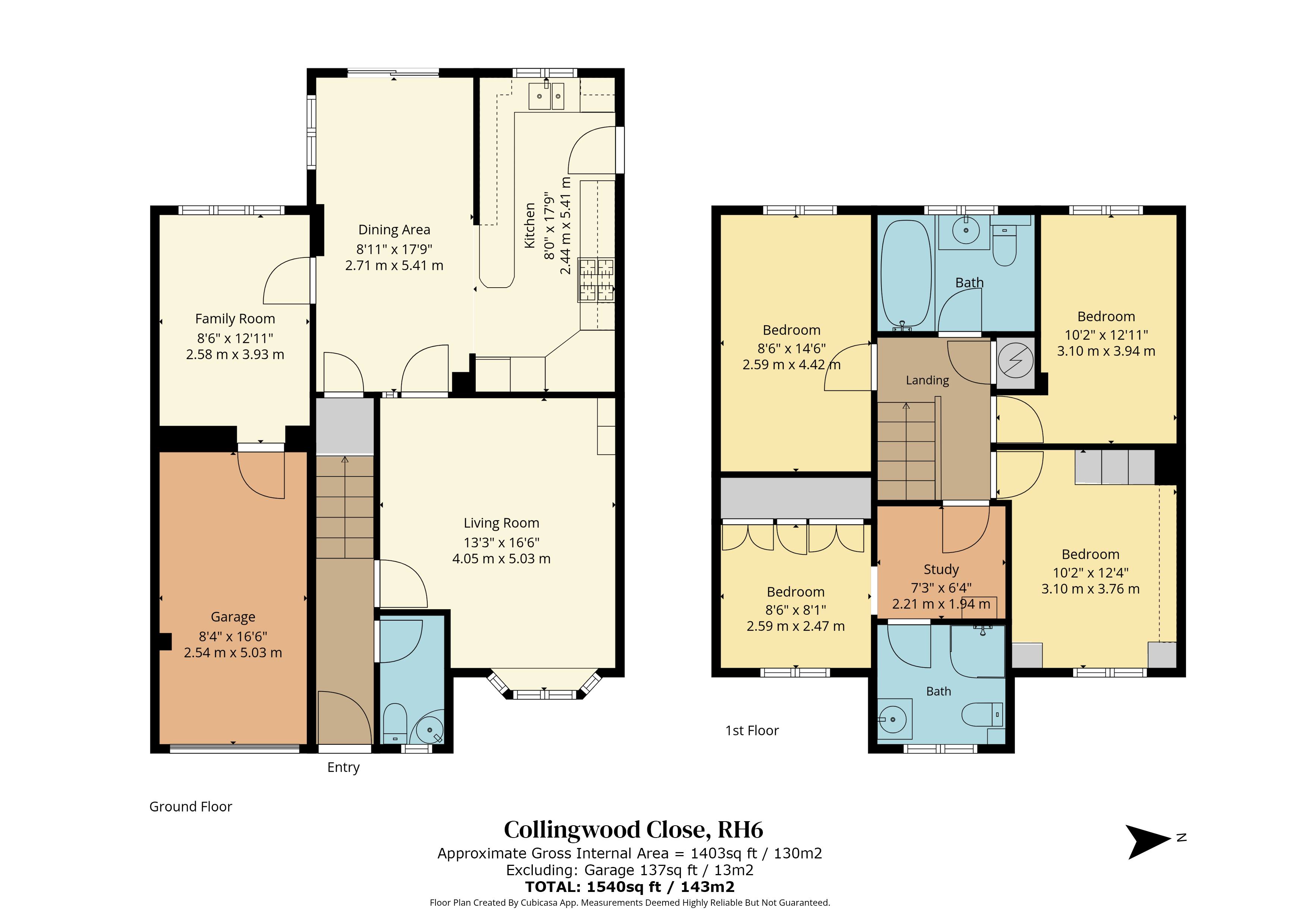 9, Collingwood Close, Surrey floorplan