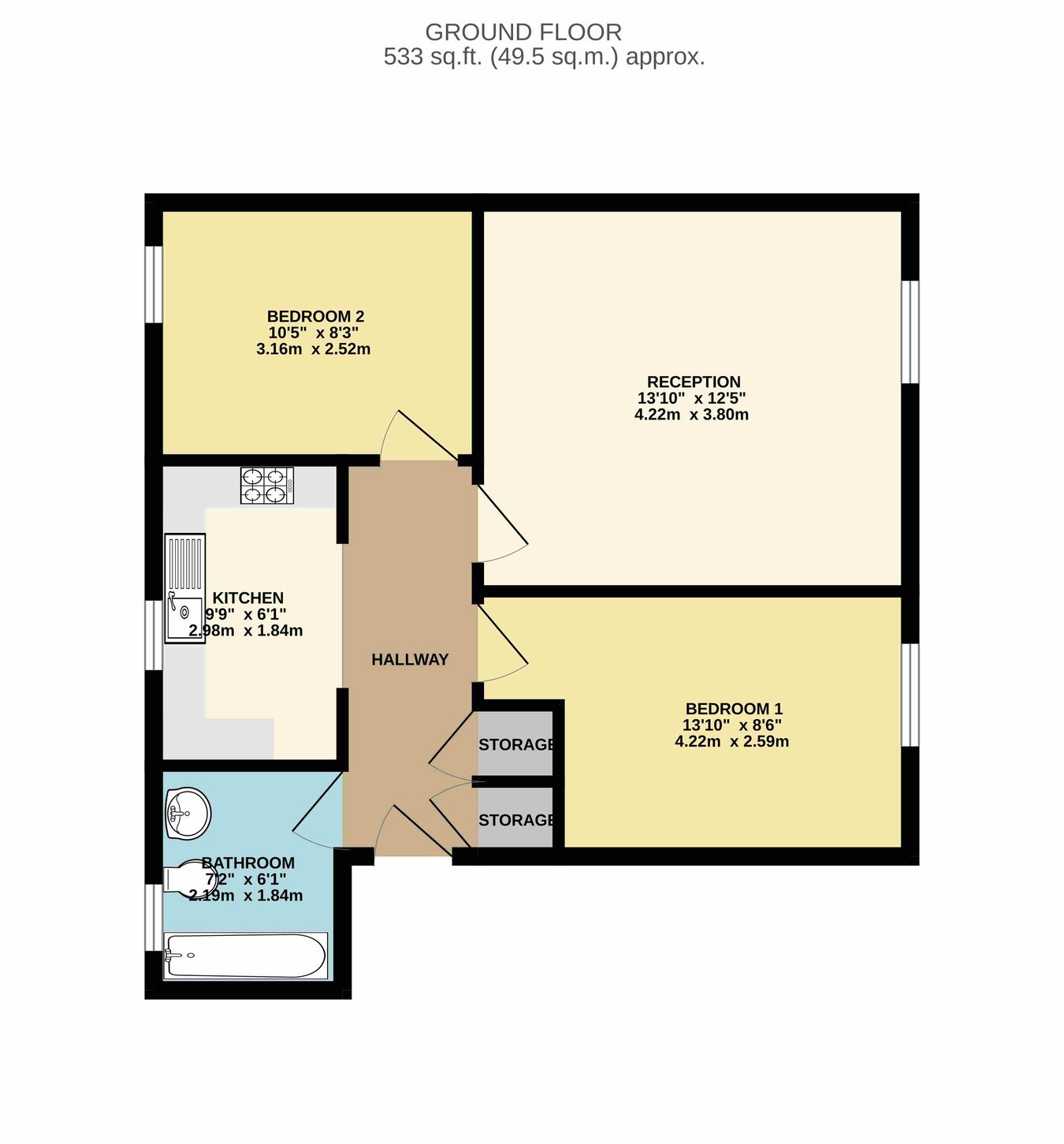 47 Marshall Court, Station Road, Taunton floorplan