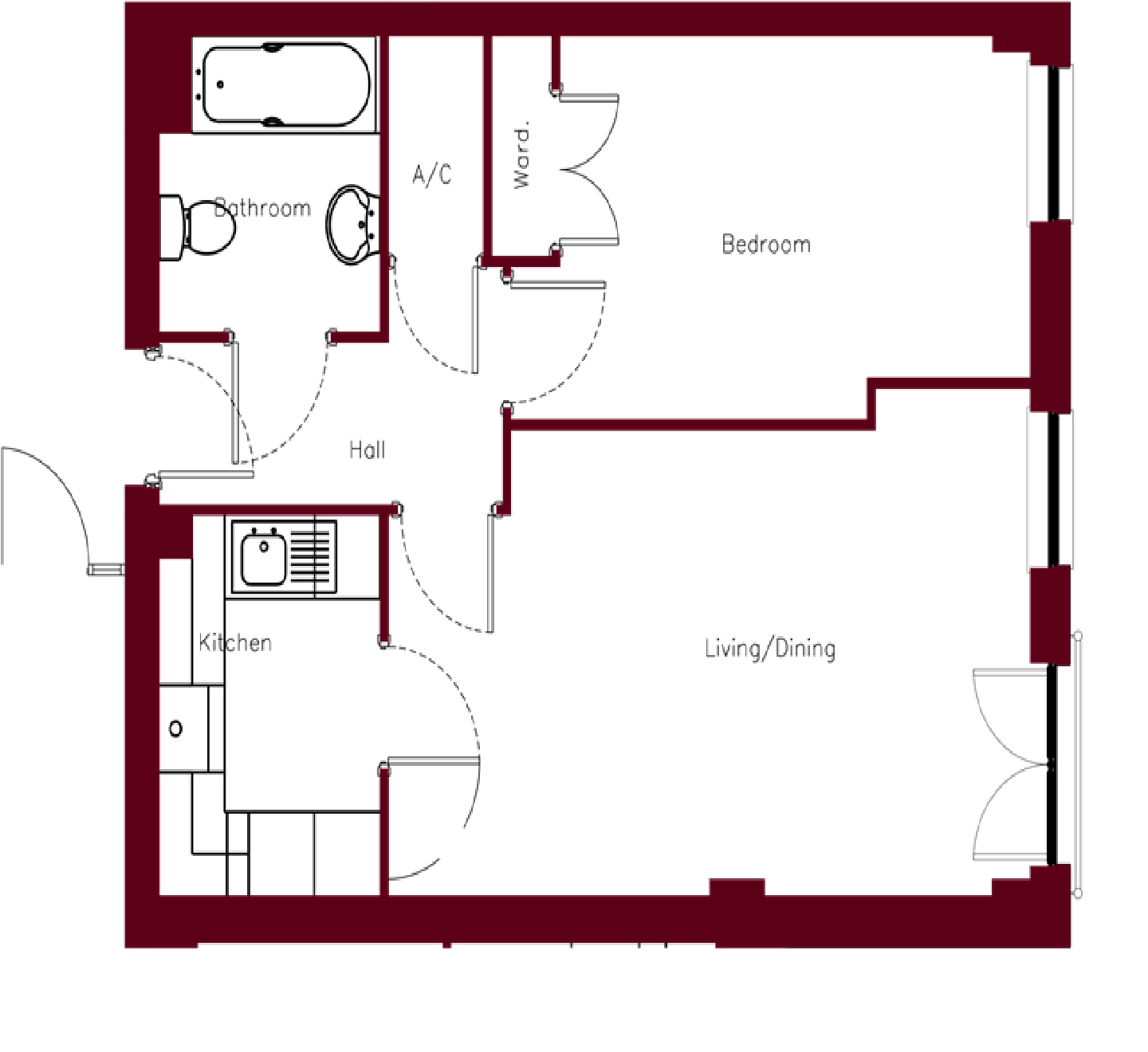 Flat 10, Southampton floorplan