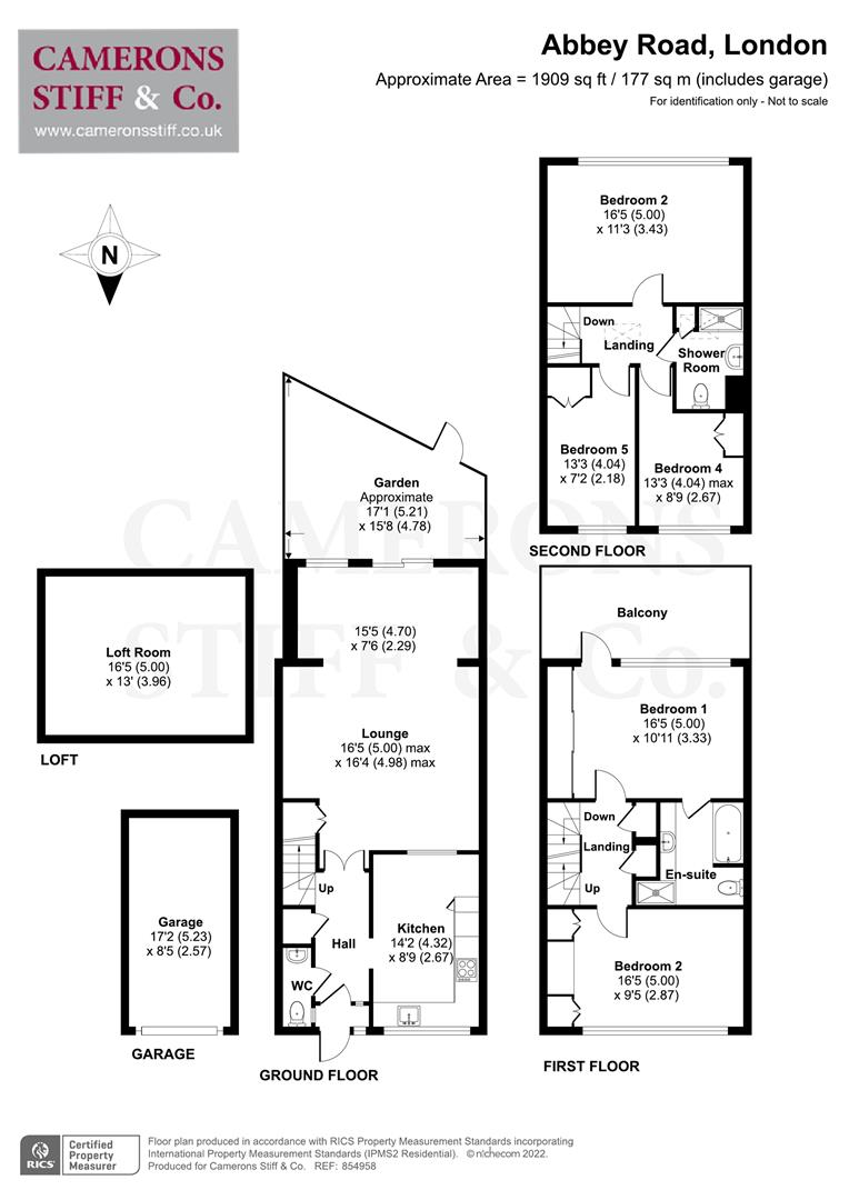 Abbey Road, London NW6, 5 bedroom town house for sale 62436837