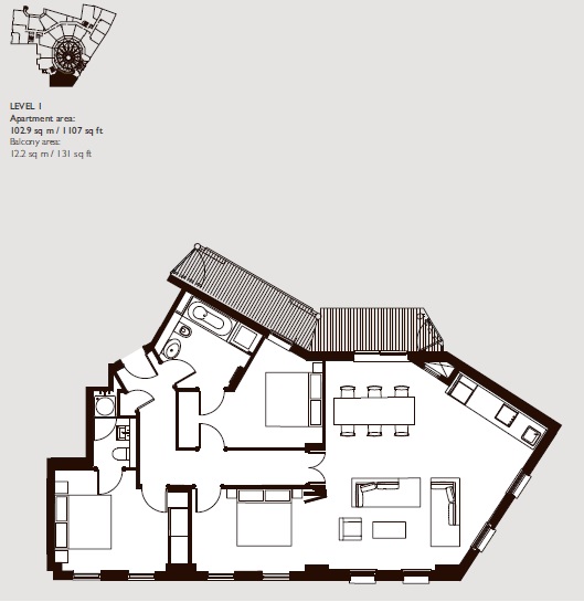 3 Bedrooms Flat to rent in Islington Green, Islington N1