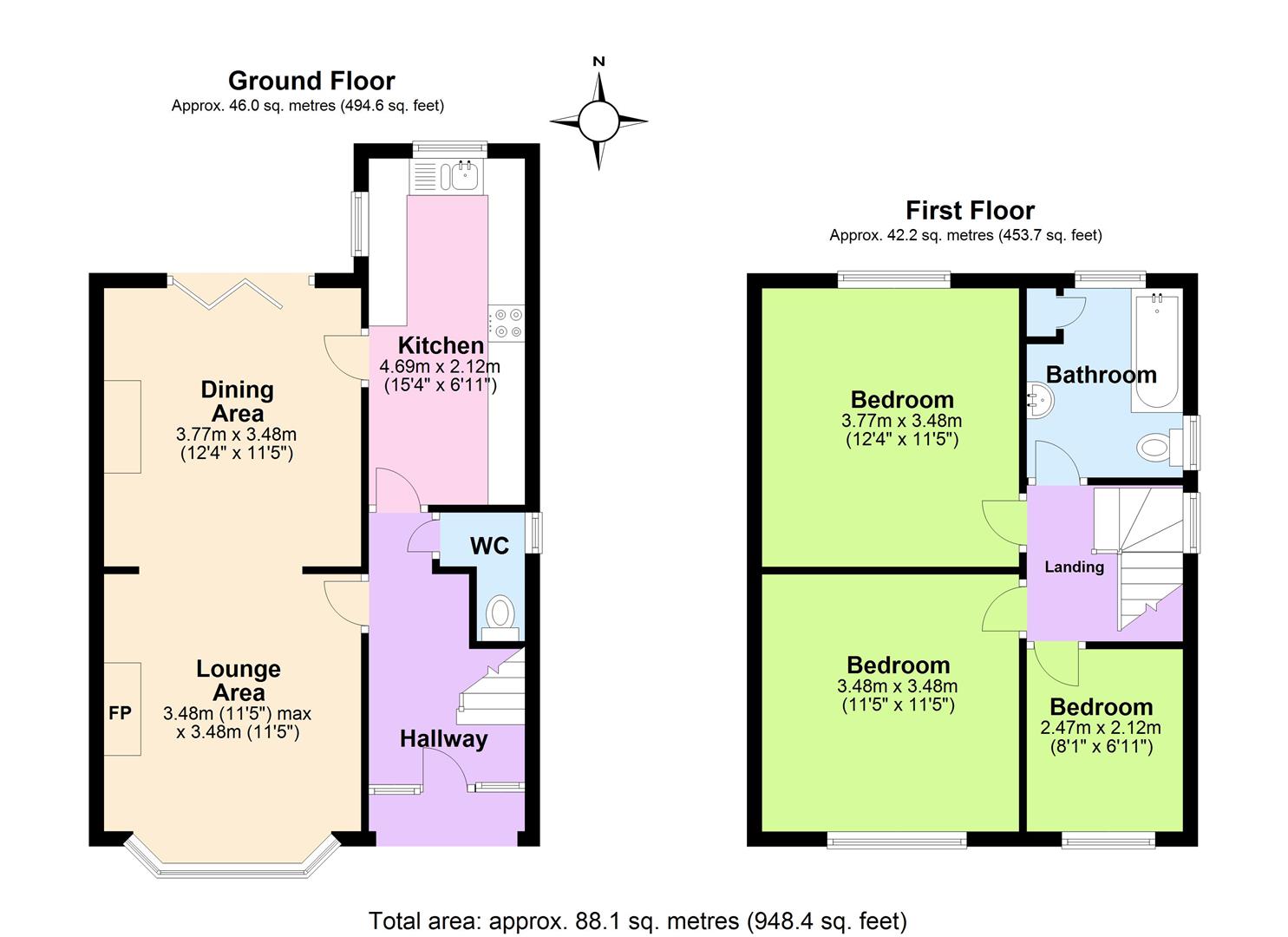 Abbey Circus, West Bridgford, Nottingham NG2, 3 bedroom semidetached