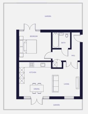 Flat 1, Harlesden Road, London floorplan