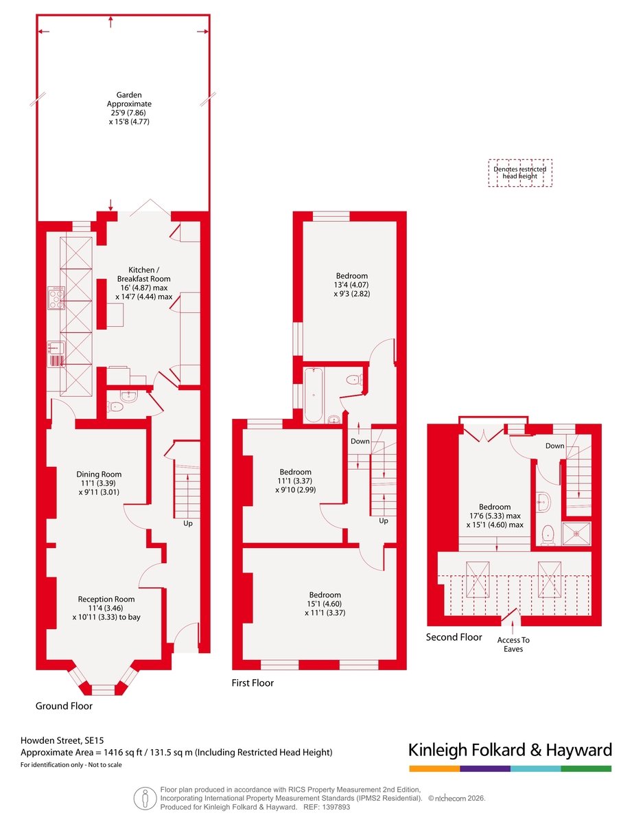 8, Howden Street, London floorplan