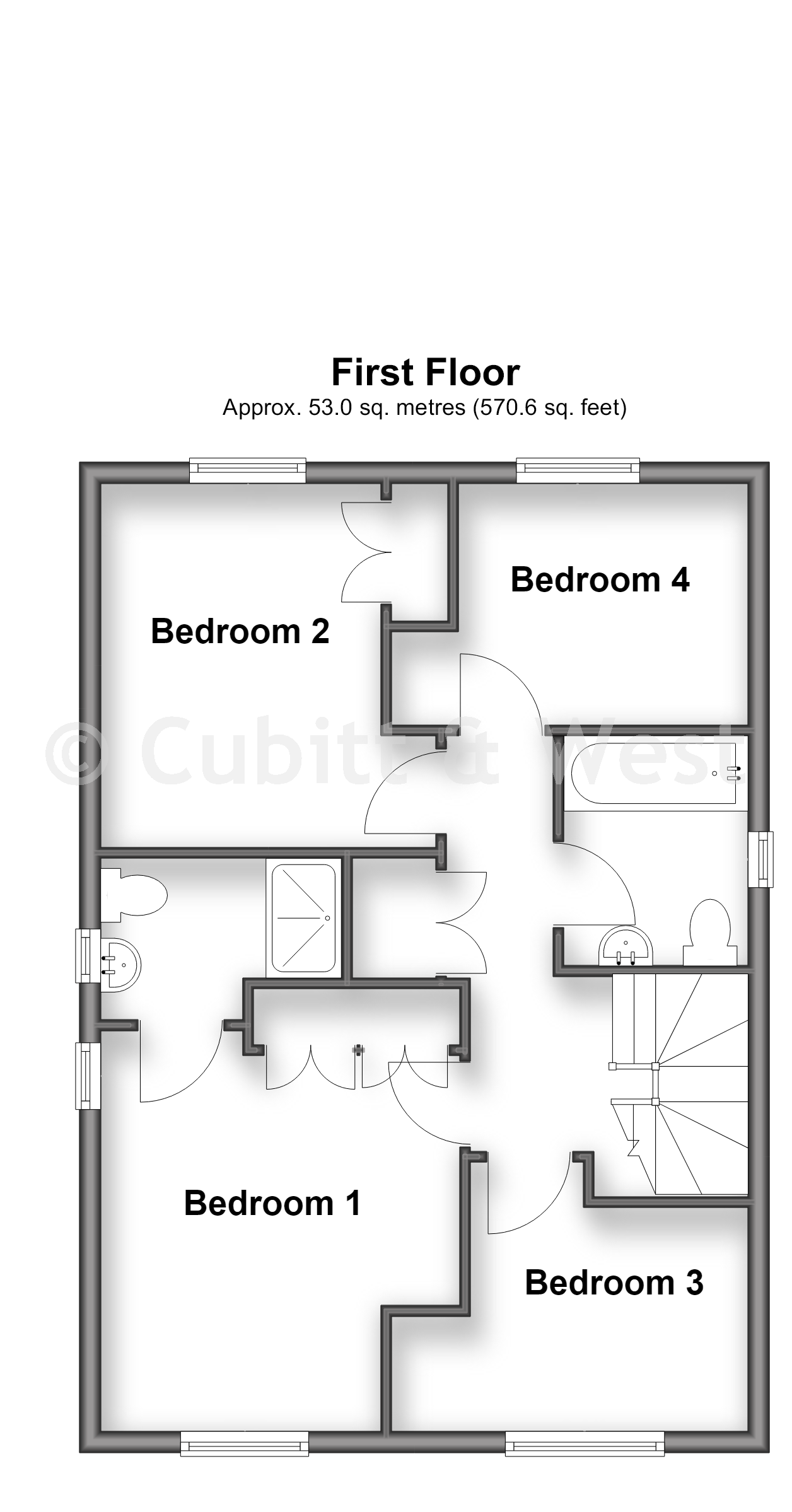 12, Poppy Way, Havant floorplan