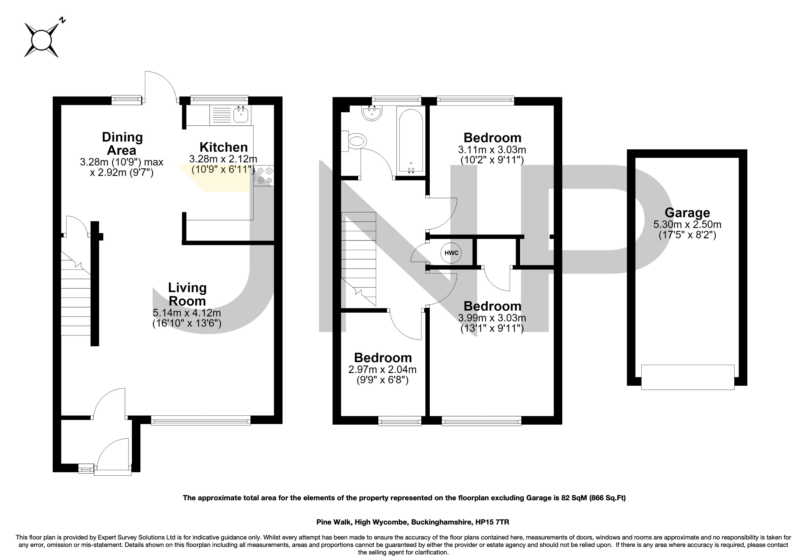 17, Pine Walk, High Wycombe floorplan