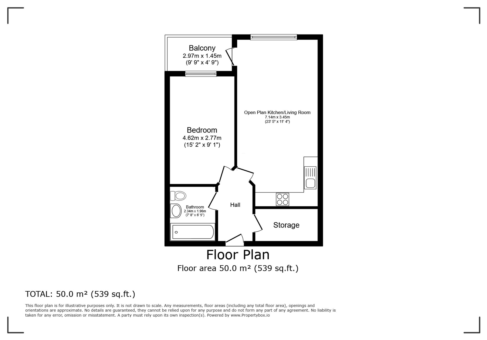 Apt 42, 7 Cotton Gardens, Bolton floorplan