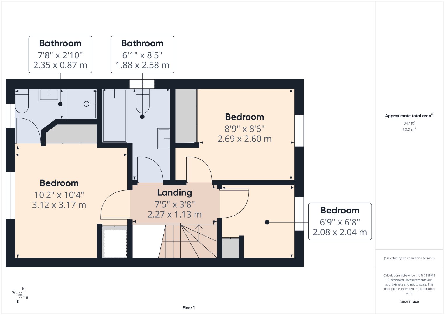 54, Boarshaw Clough, Manchester floorplan