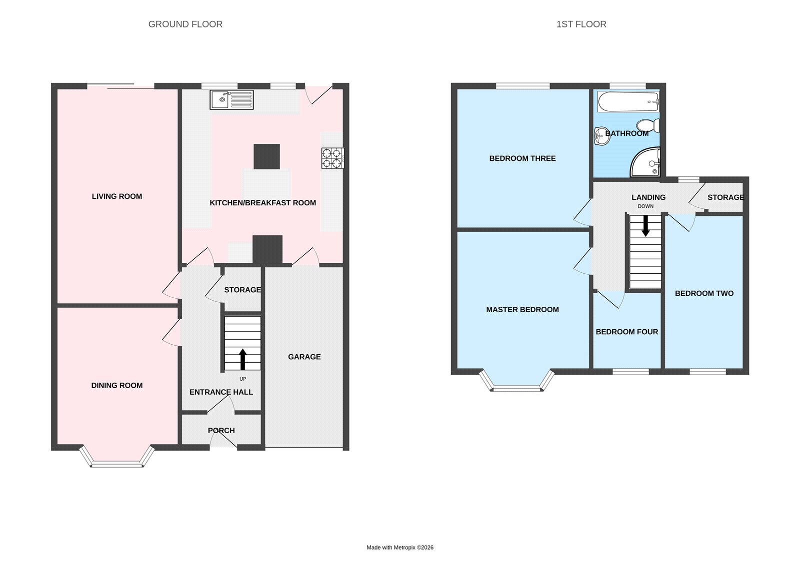 121, Oxbarn Avenue, Wolverhampton floorplan