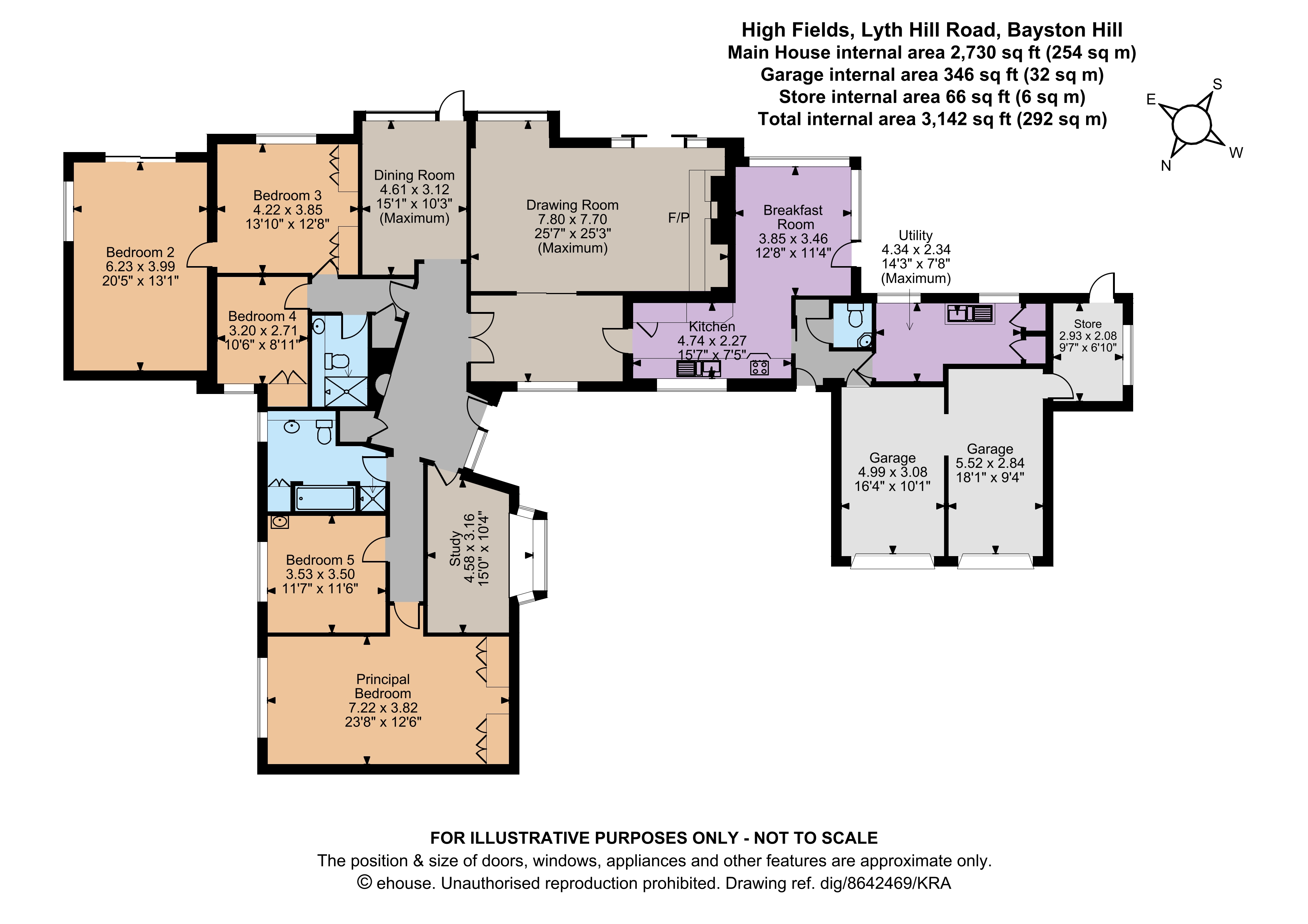 Highfields,, Lyth Hill Road, Shrewsbury floorplan