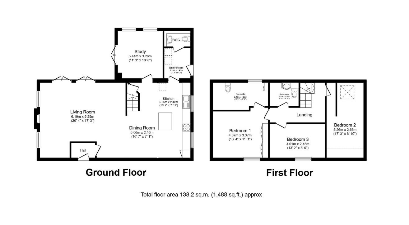 The Old Chapel, Station Road, Alvescot floorplan