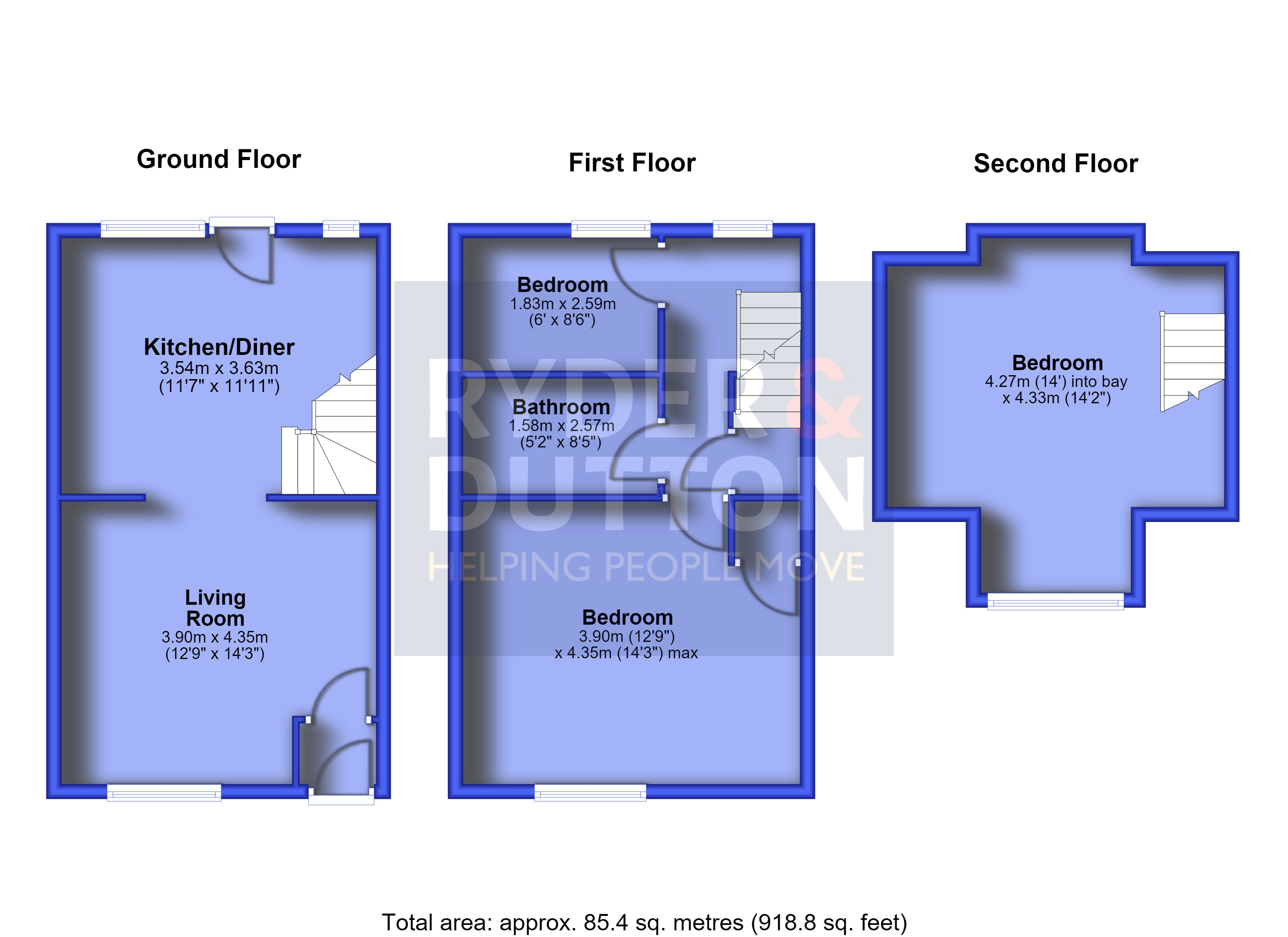 944, Manchester Road, Rochdale floorplan