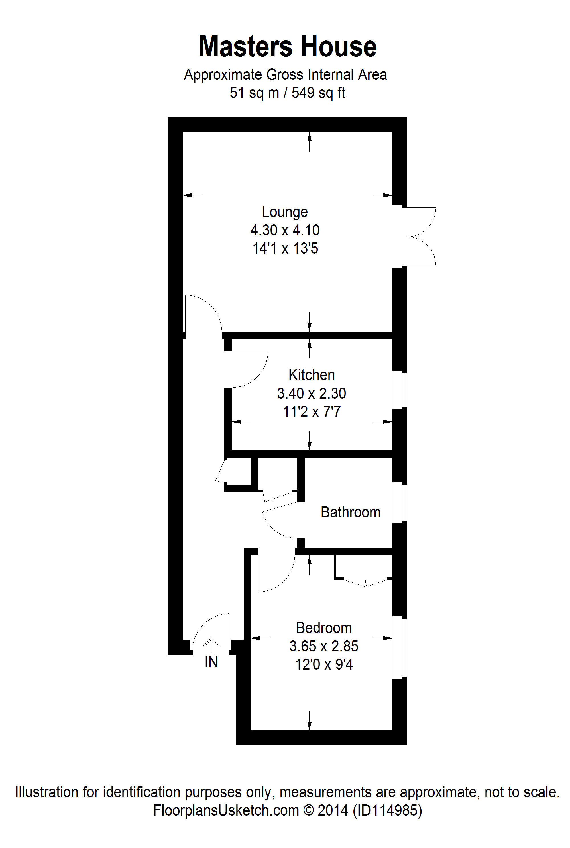 1 Bedrooms Flat to rent in Masters House, Aylesbury, Buckinghamshire HP21