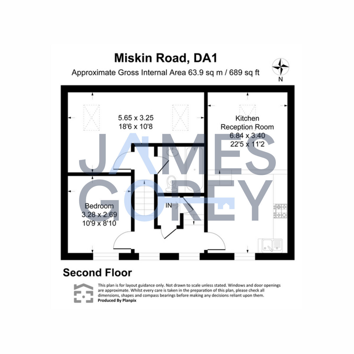 Flat 8 Kimberley House, 40, Miskin Road, Dartford floorplan