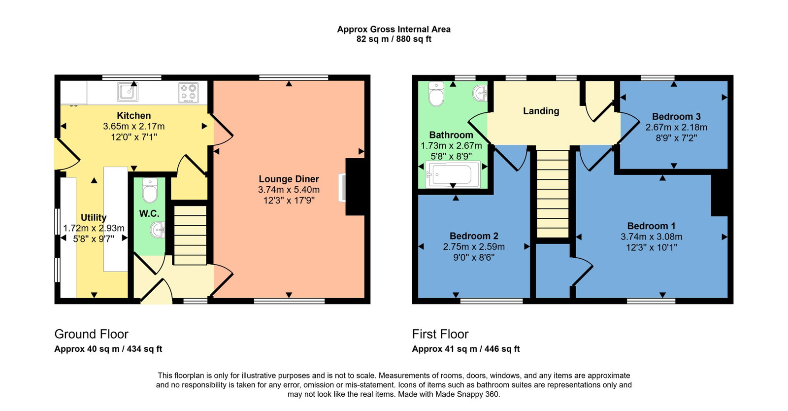 1a, Thirlemere Road, Maryport floorplan