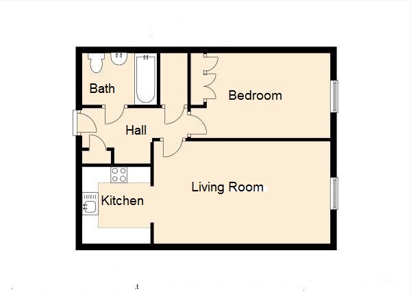 1 Bedrooms Flat for sale in Chesterton Court, Horsham RH13