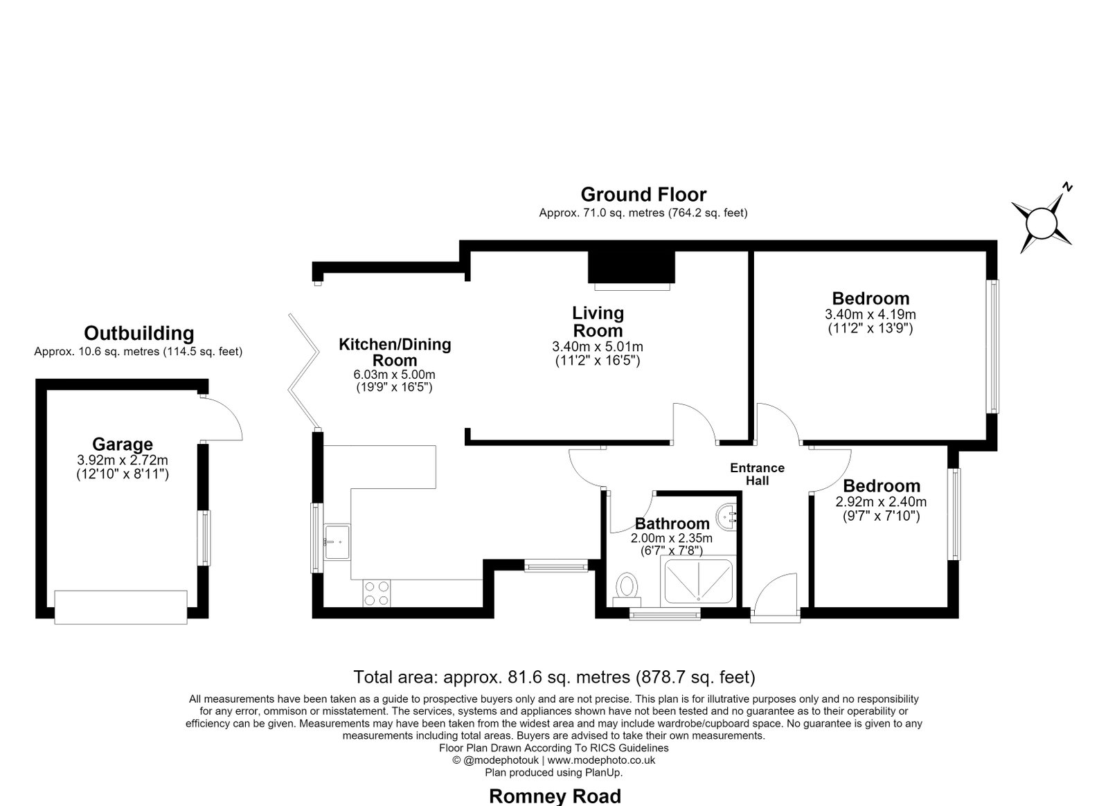 16, Romney Road, Billericay floorplan