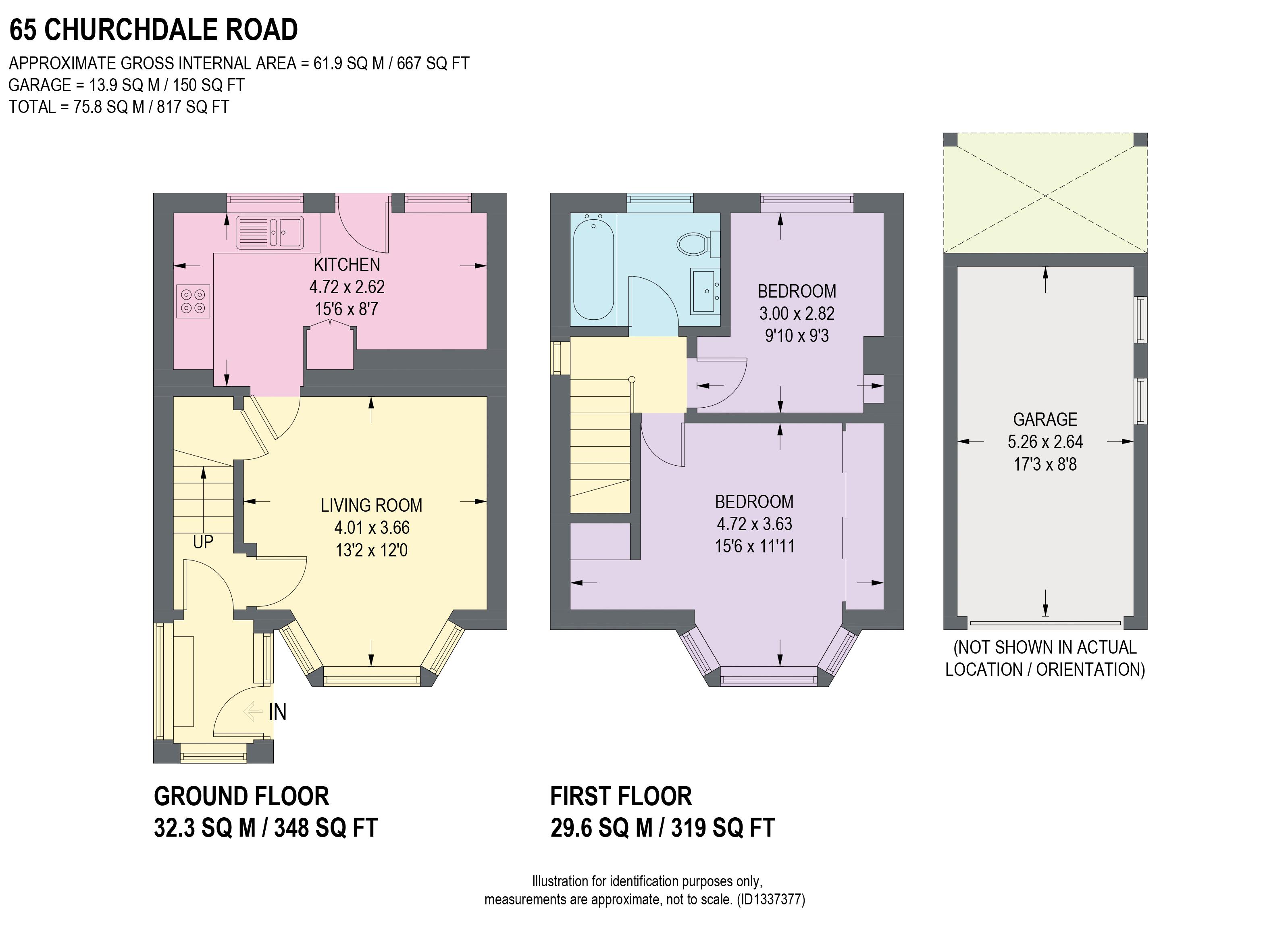 65, Churchdale Road, Sheffield floorplan