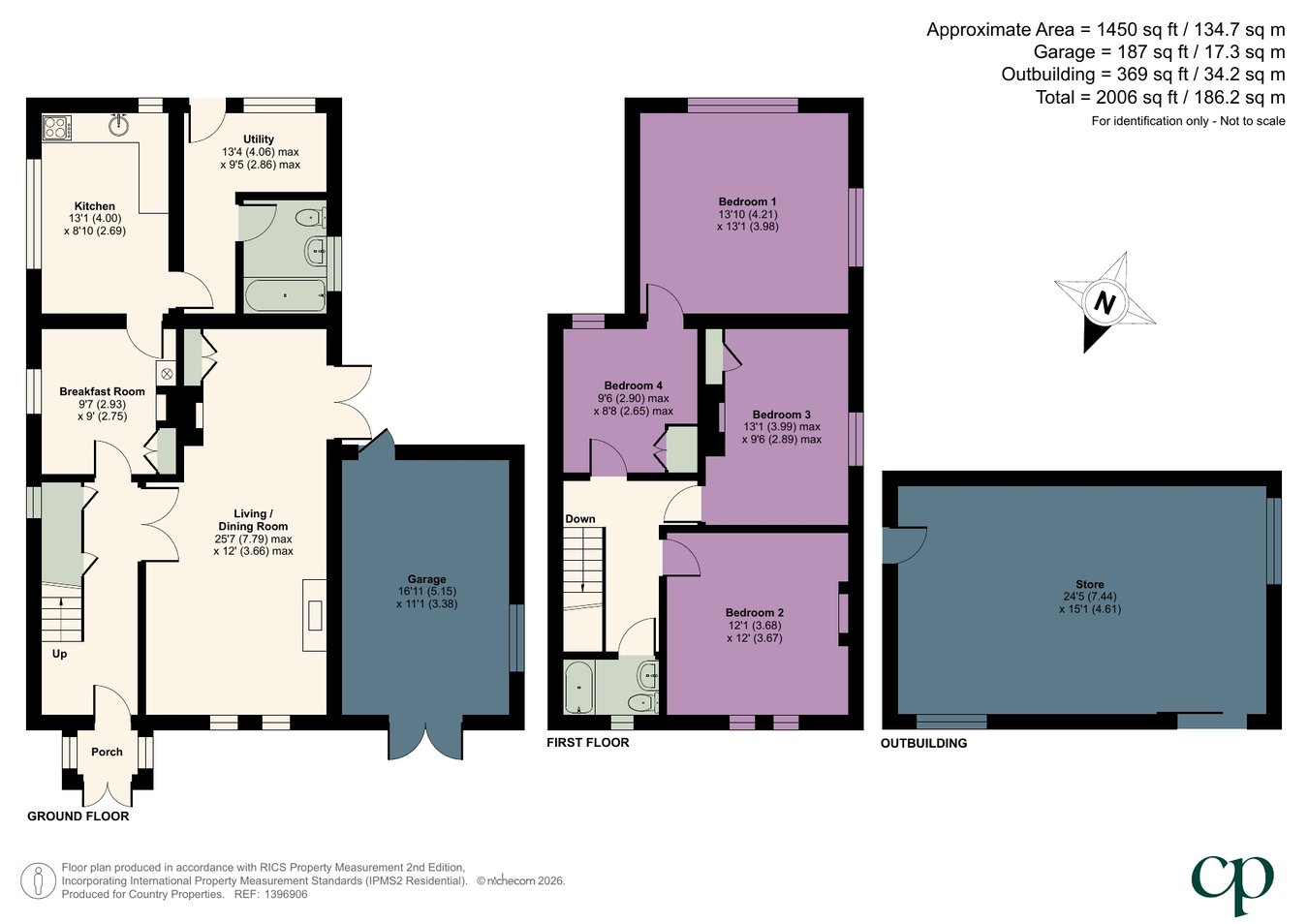 Rosedene, Witts End, Eversholt floorplan