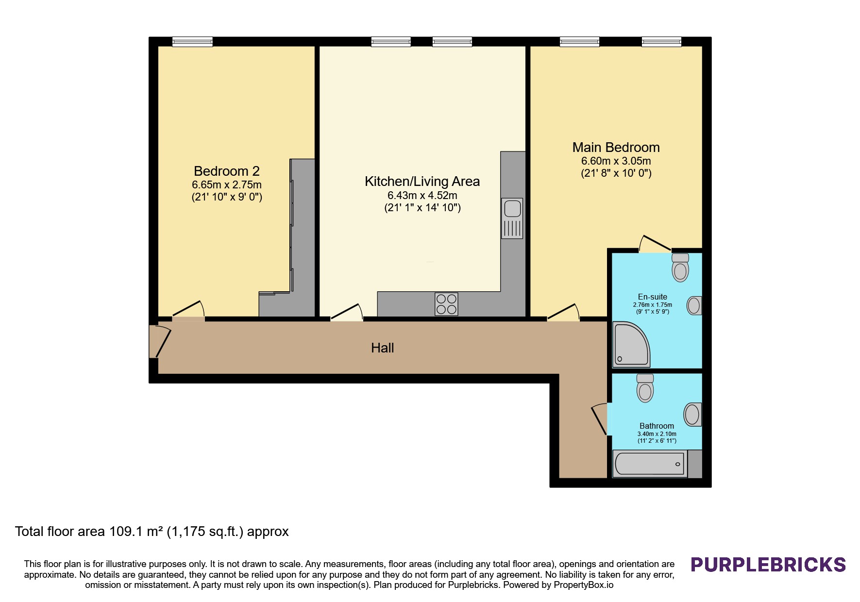 Flat 101/The Tankard Building, Warwick Brewery, Newark floorplan
