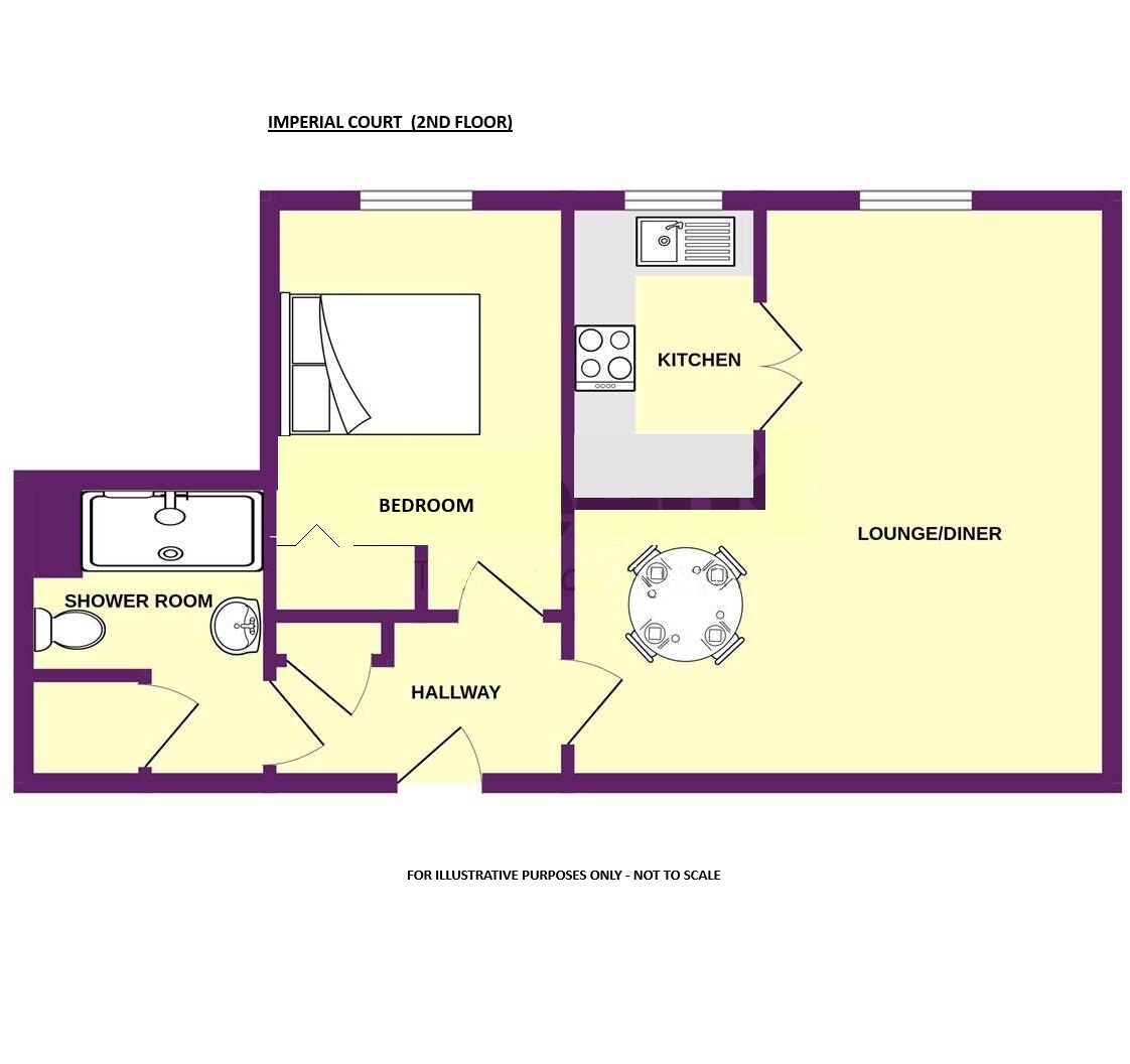 37 IMPERIAL COURT, Marine Parade West, Clacton on Sea floorplan
