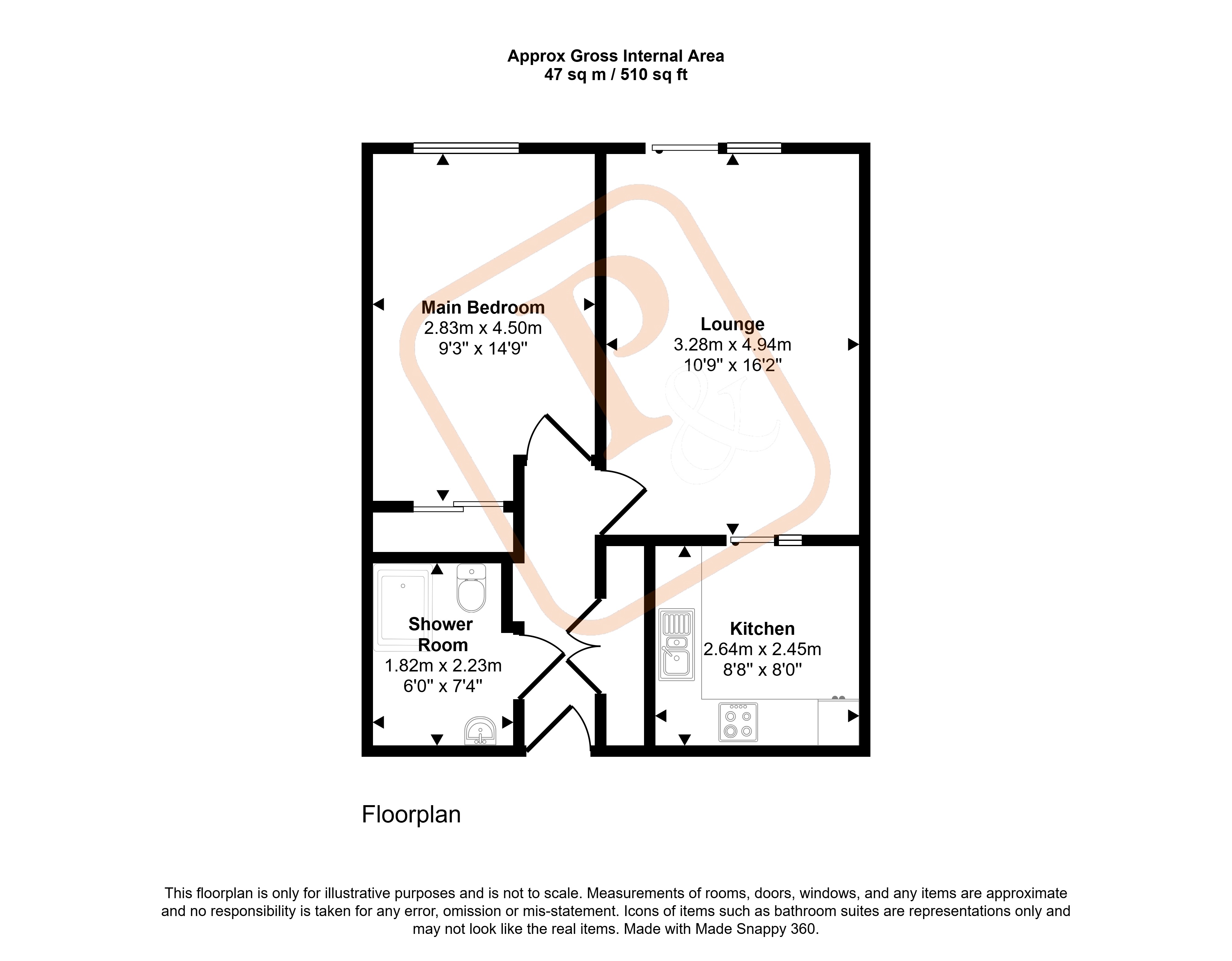 Flat 16, Maldon Court,, Maldon Road, Essex floorplan
