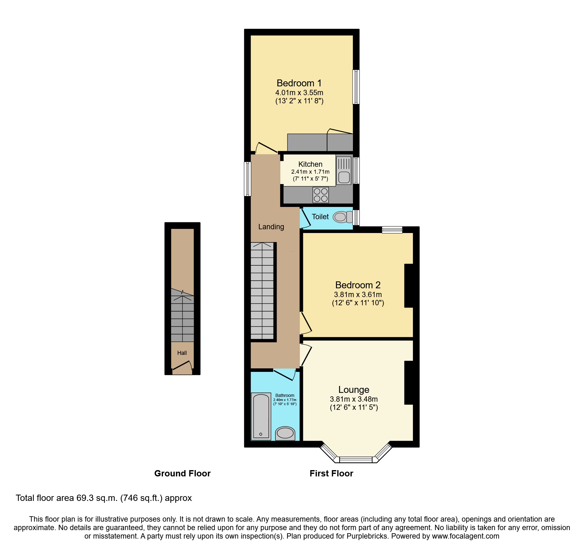 34a, Stewart Road, Bournemouth floorplan
