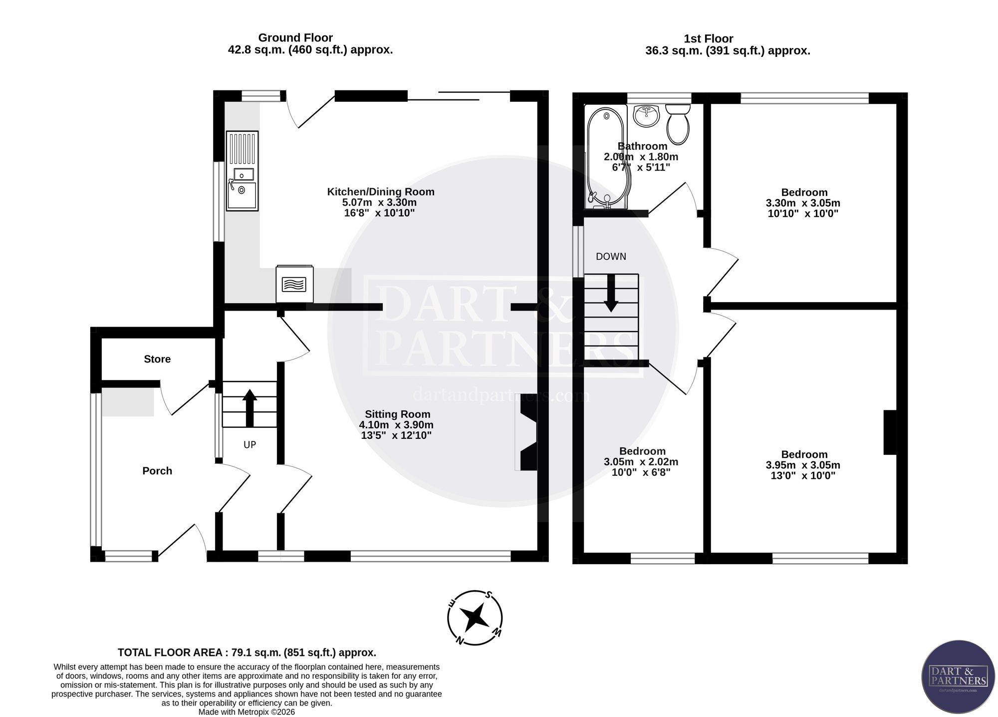 48 Elm Grove Drive, Dawlish floorplan