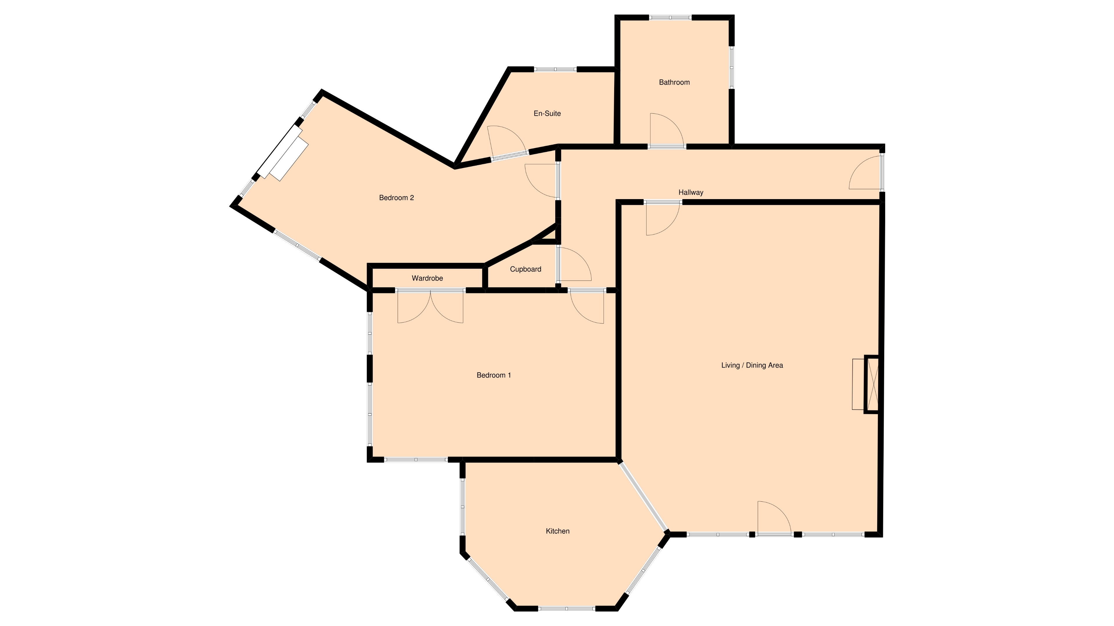 2 Bedrooms Flat for sale in Erines House, Erines, By Tarbert PA29