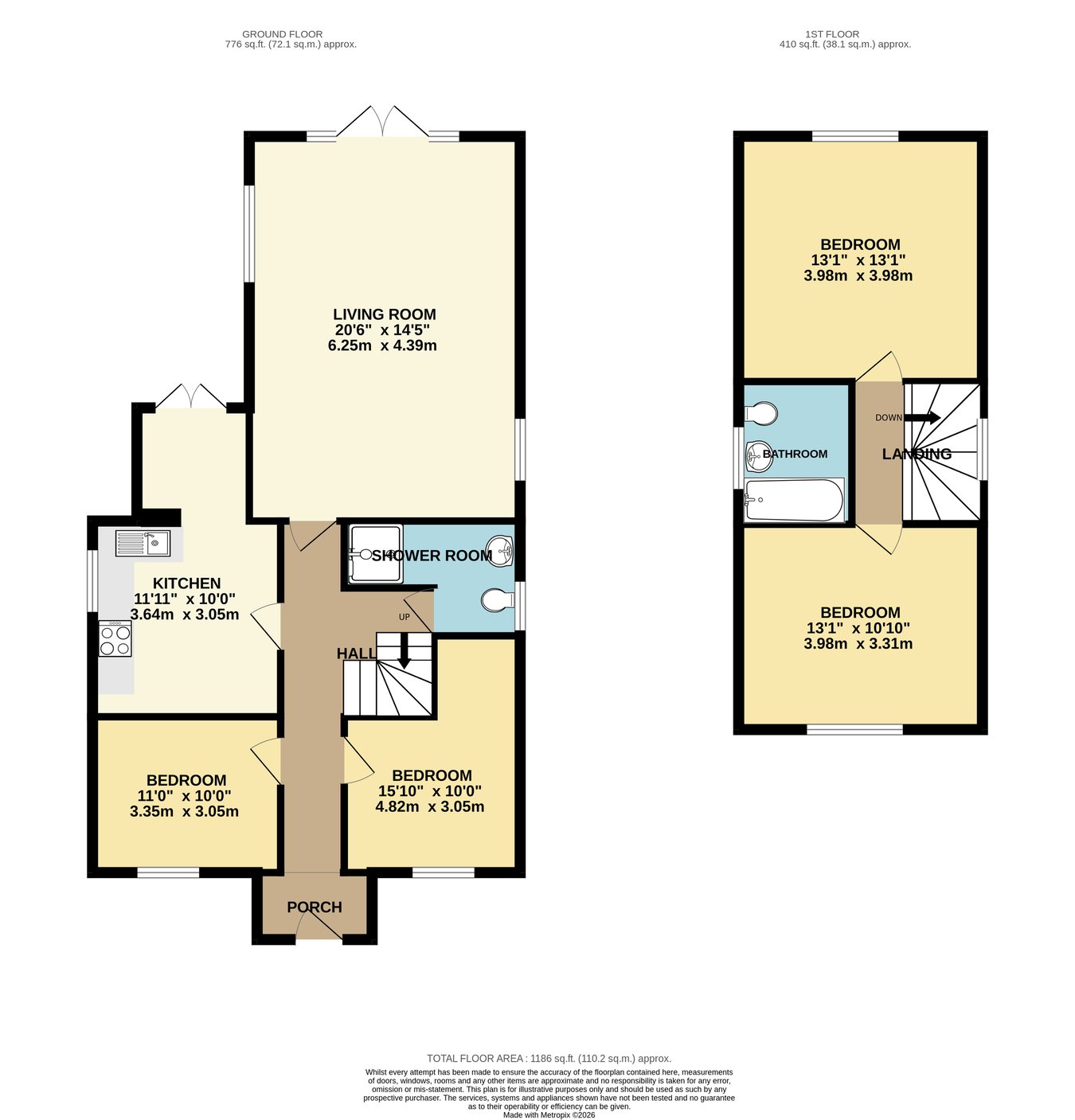 Rosebank, Potmans Lane, Bexhill-on-Sea floorplan