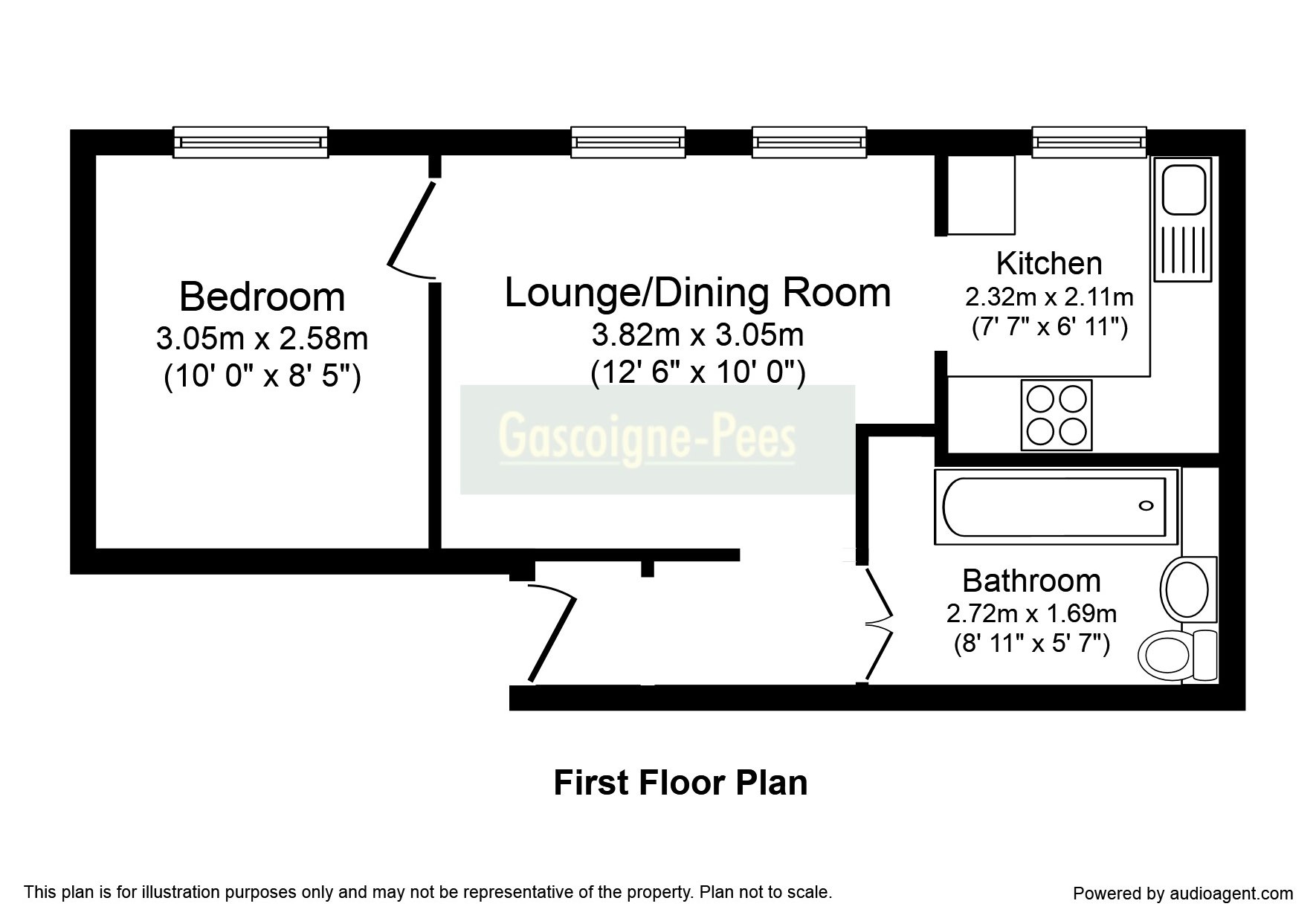 1 Bedrooms Flat to rent in 33-35 Anstey Road, Alton GU34