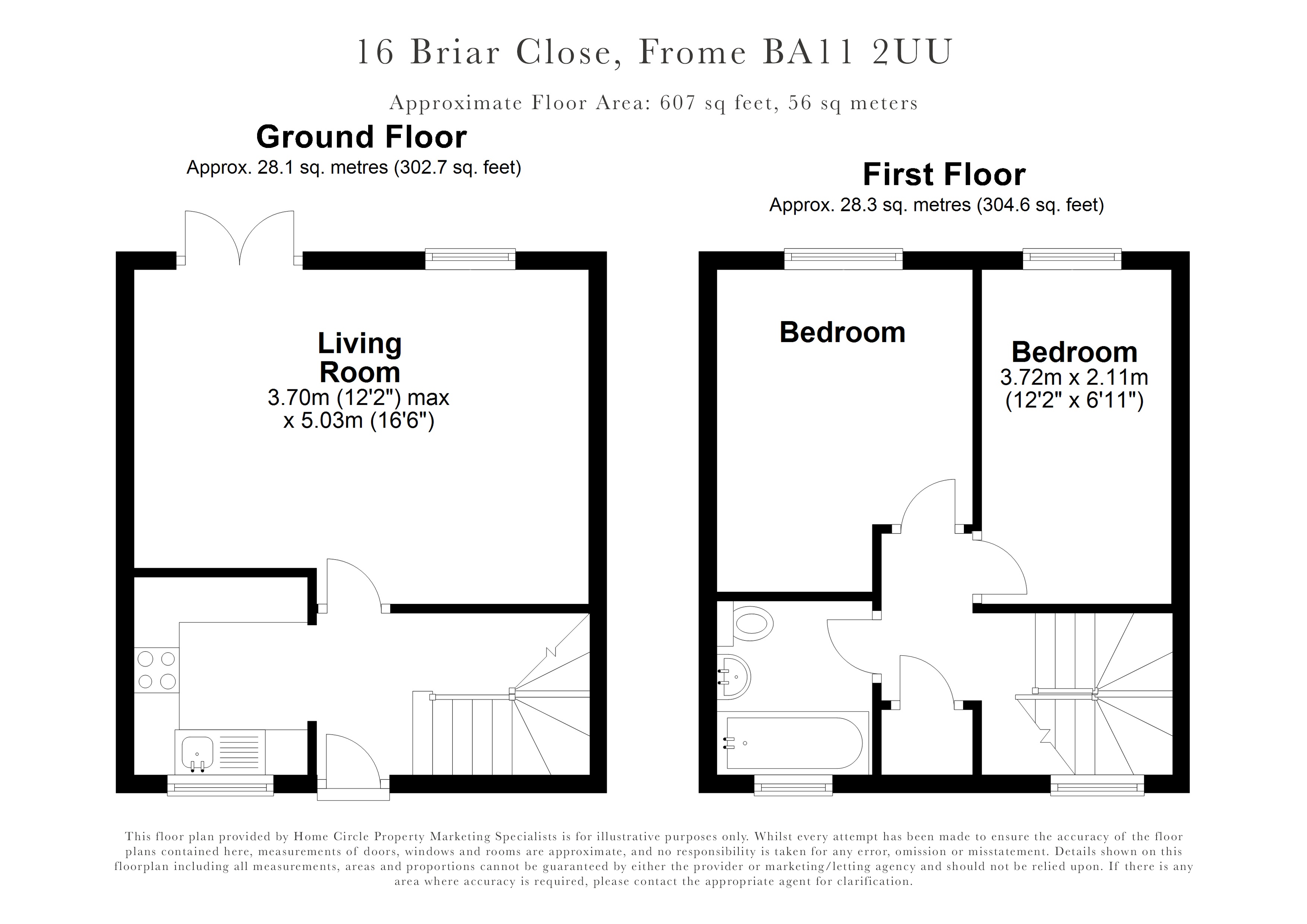 16, Briar Close, Somerset floorplan
