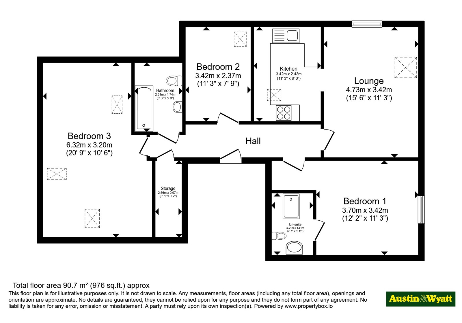 Flat 5, 37B, Wimborne Road, Dorset floorplan