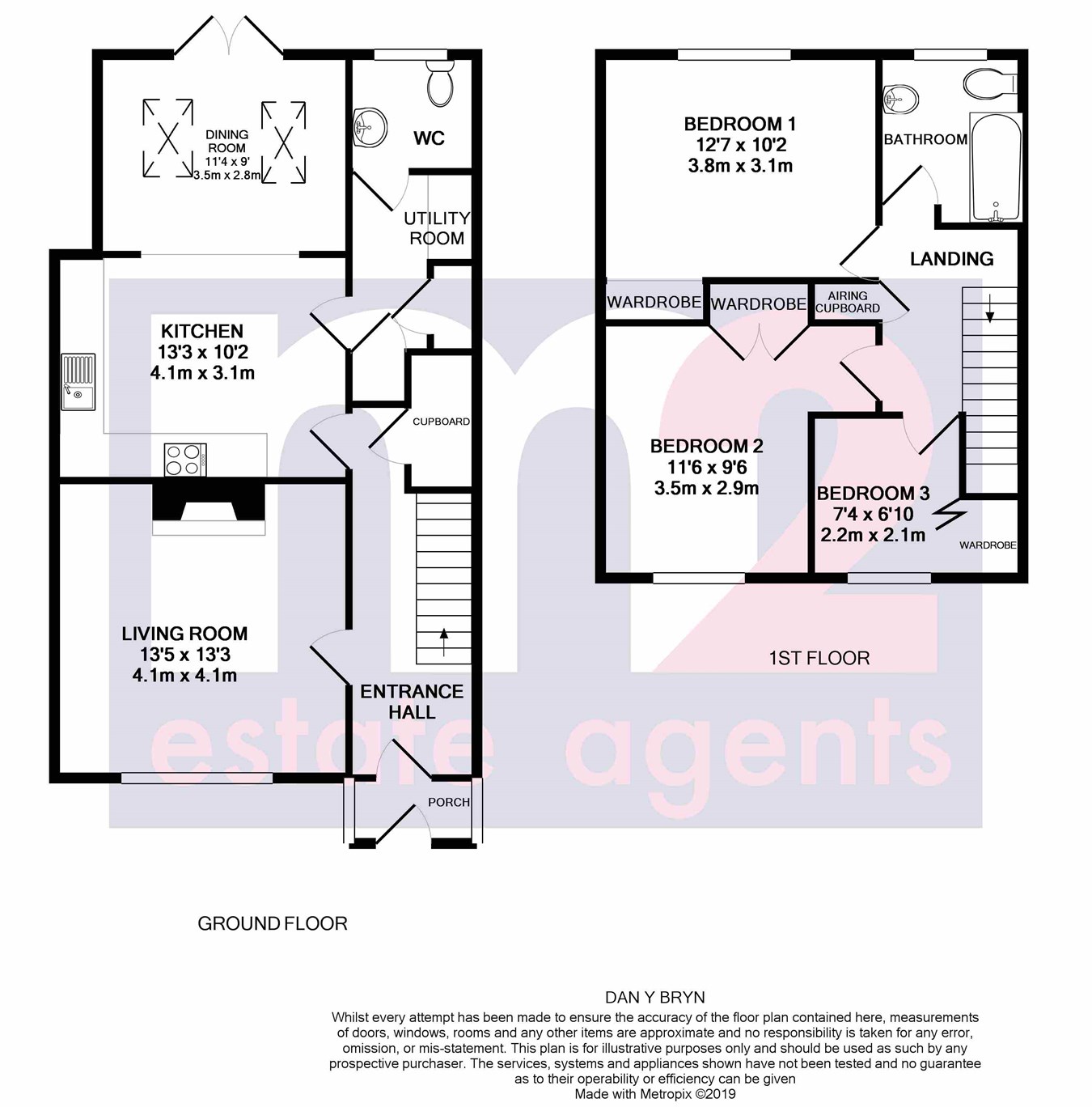 3 Bedrooms Terraced house for sale in Dan-Y-Bryn, Gilwern, Abergavenny NP7